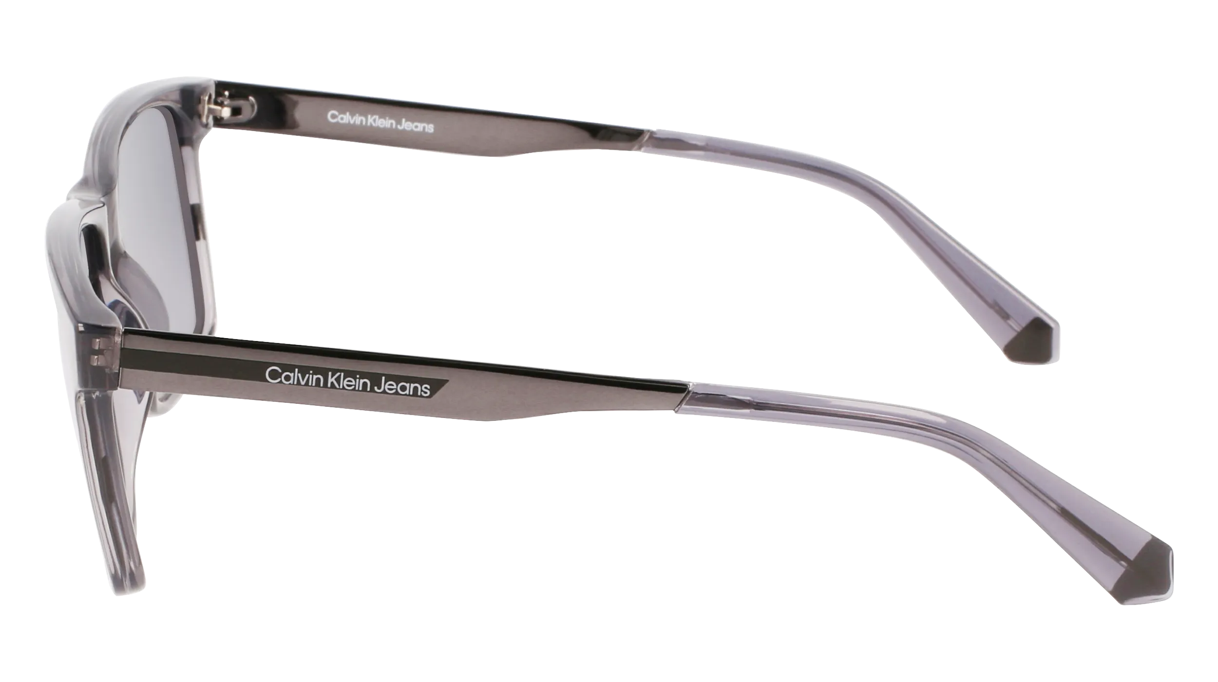Calvin Klein CKJ21624S 050 Occhiali da sole Iniettato Grigio Blu Squadrata Fotocromatiche Specchiato - immagine 3