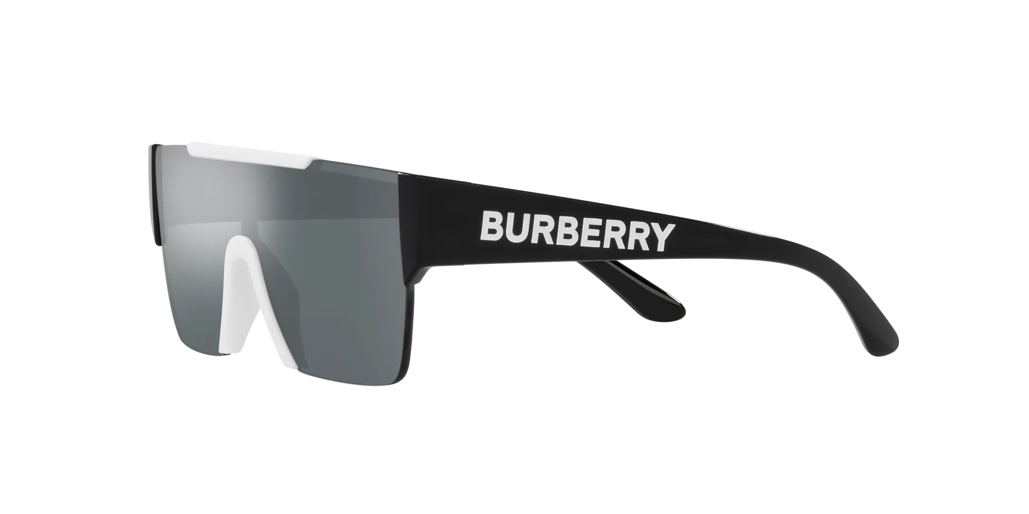 Burberry JB4387 40496G Occhiali da sole Iniettato Bianco Grigio Squadrata Specchiate - immagine 4
