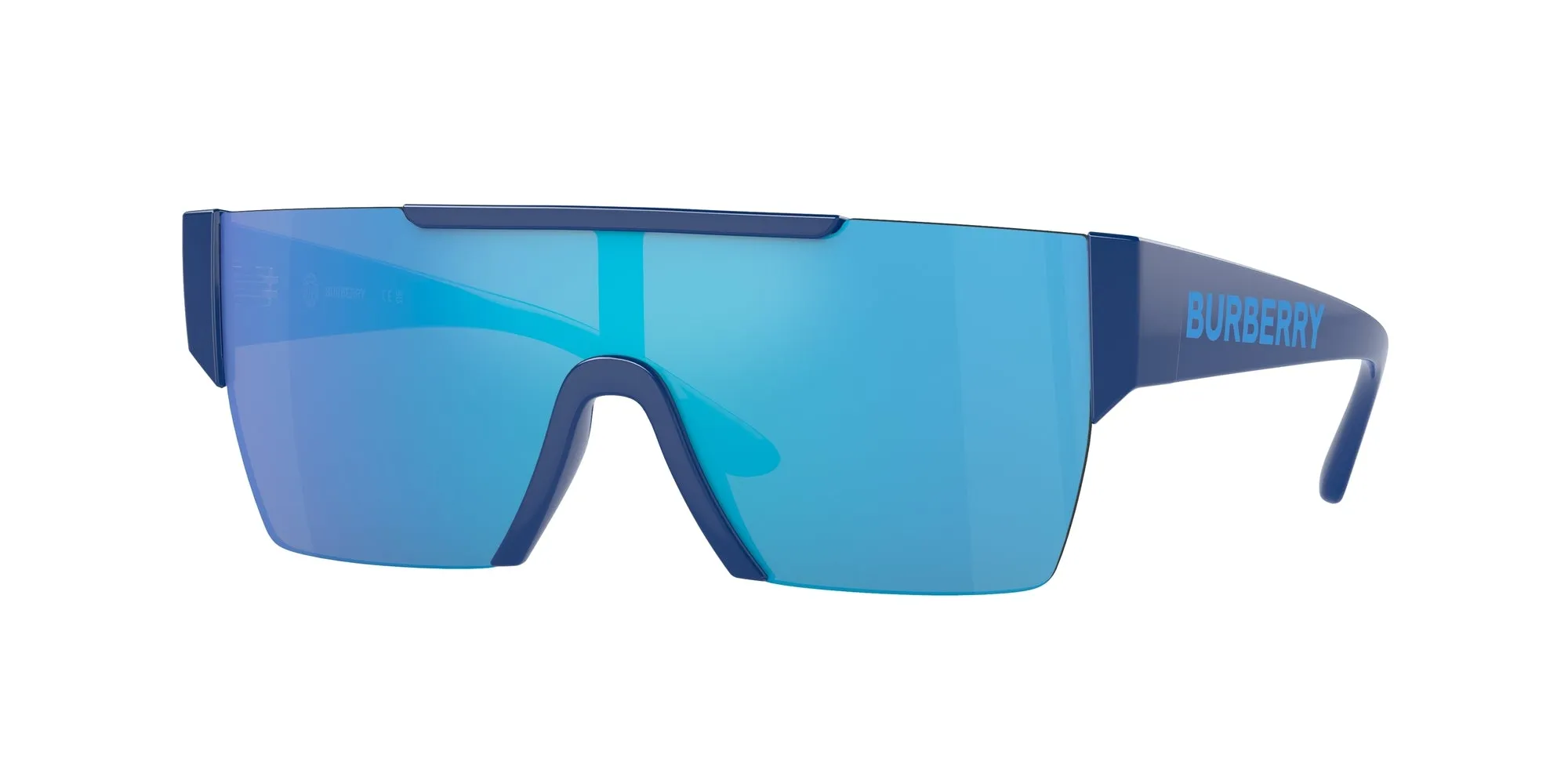 Burberry JB4387 404825 Occhiali da sole Iniettato Blu Verde Squadrata Specchiate - immagine 1