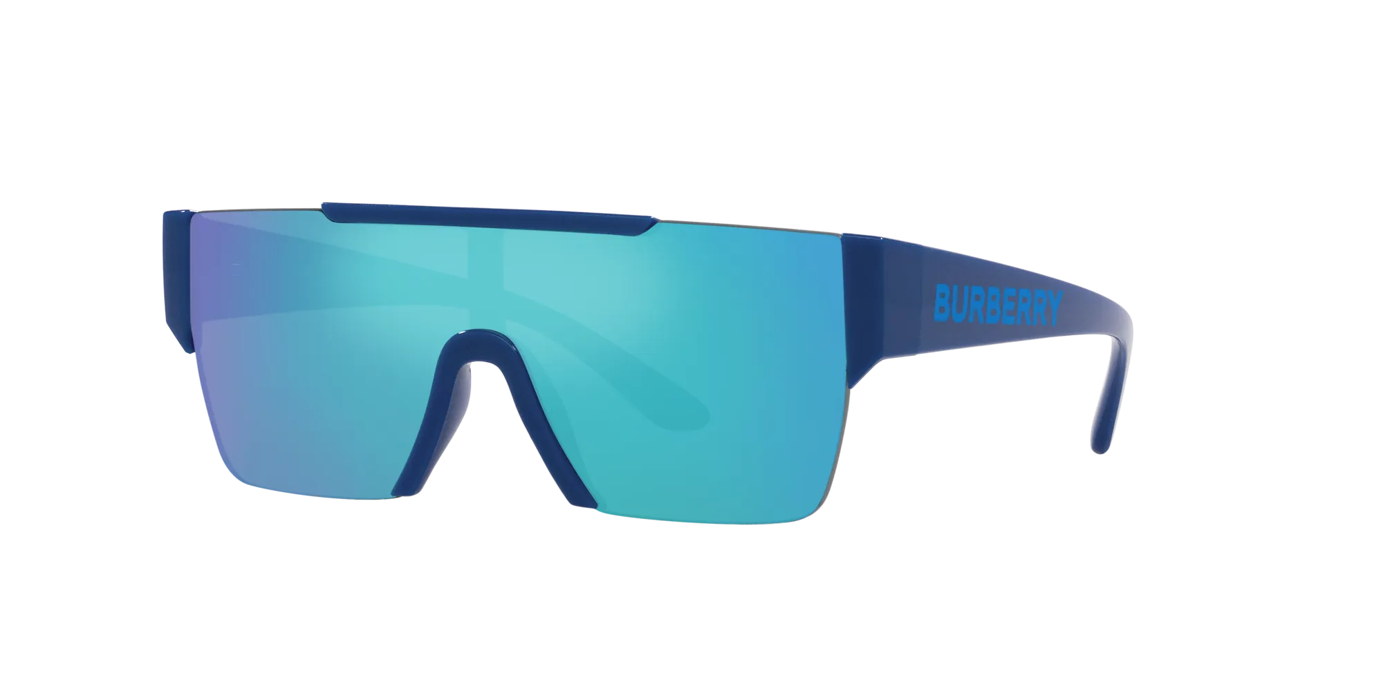 Burberry JB4387 404825 Occhiali da sole Iniettato Blu Verde Squadrata Specchiate - immagine 3