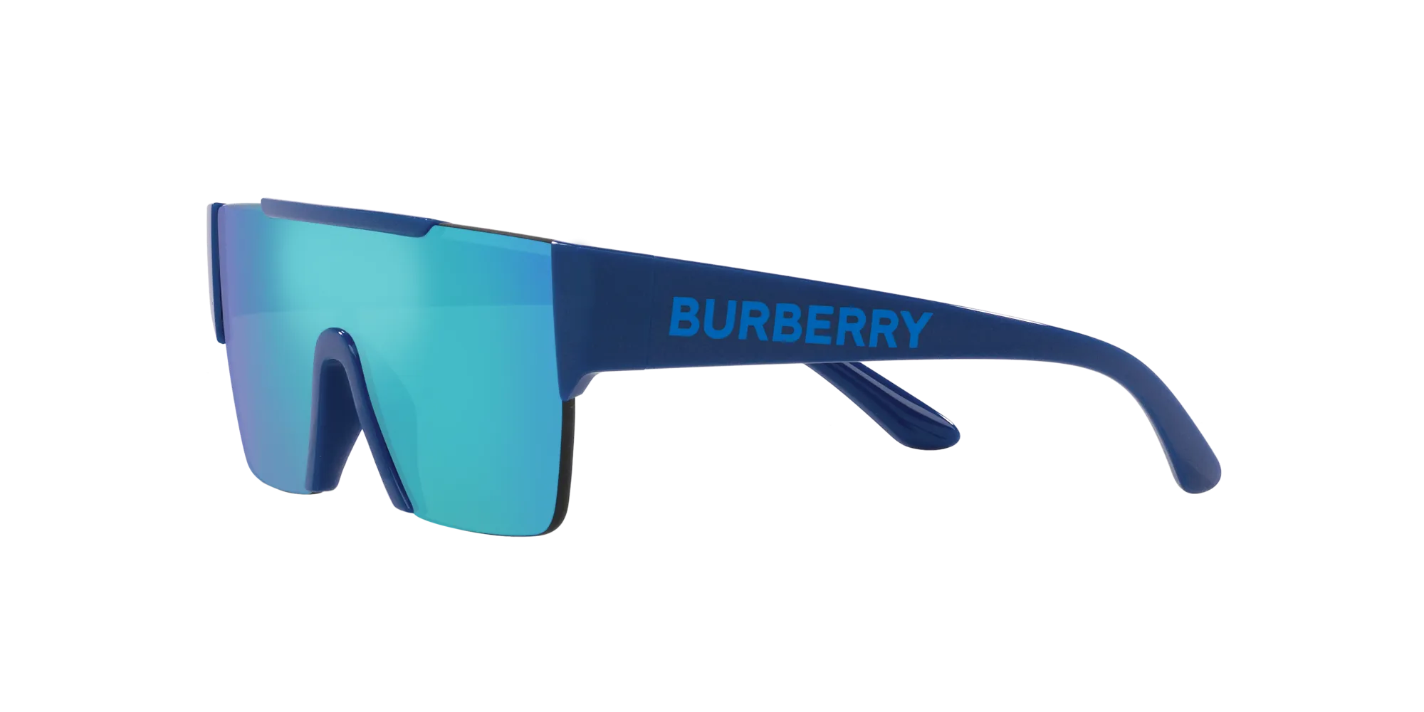 Burberry JB4387 404825 Occhiali da sole Iniettato Blu Verde Squadrata Specchiate - immagine 4
