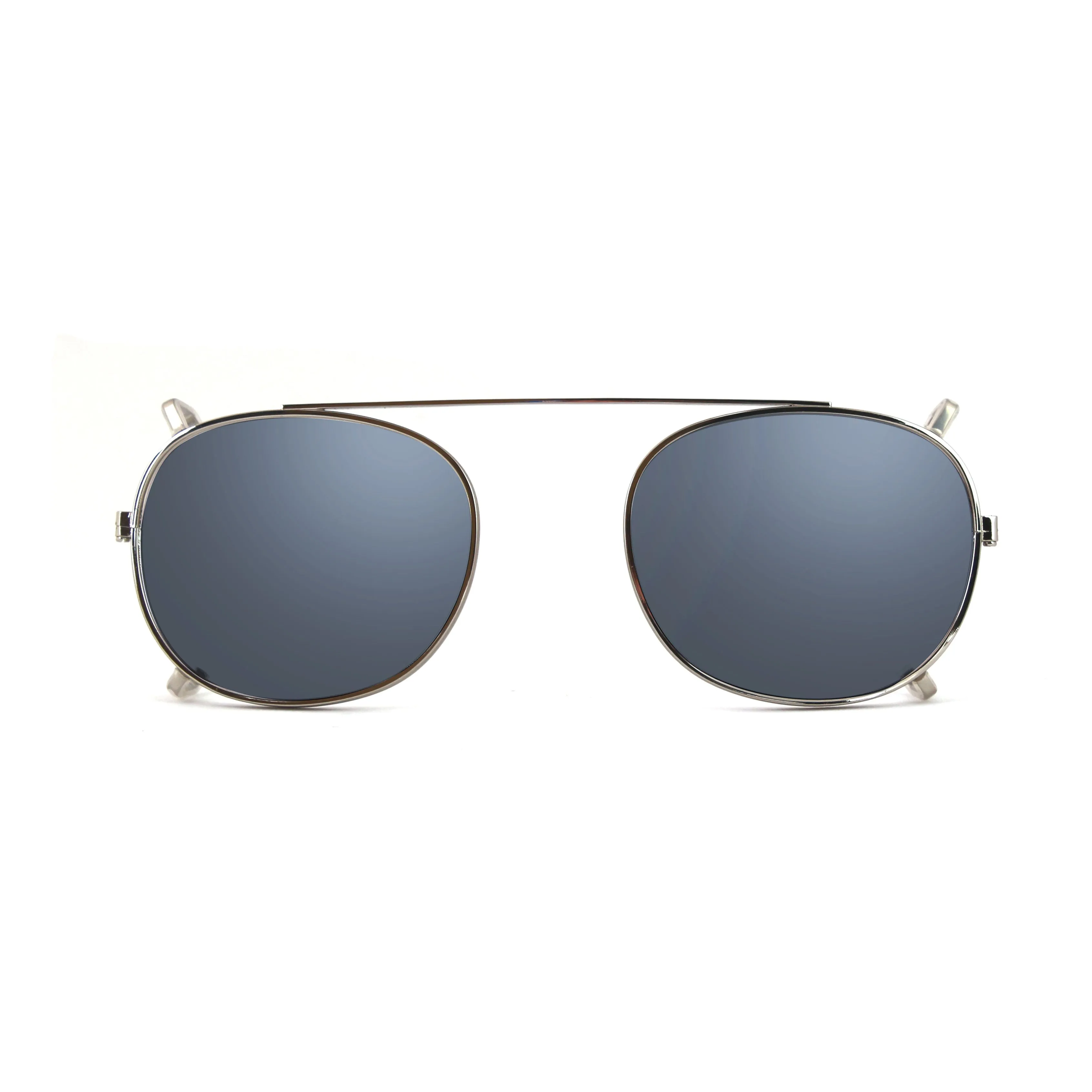 XLAB Unisex Clip-on 02 Argento/Fotocromatico grigio per 8004 stile moscot calibro 48mm Clip on Acetato Argento Fumo Pantos Fotocromatiche - immagine 1