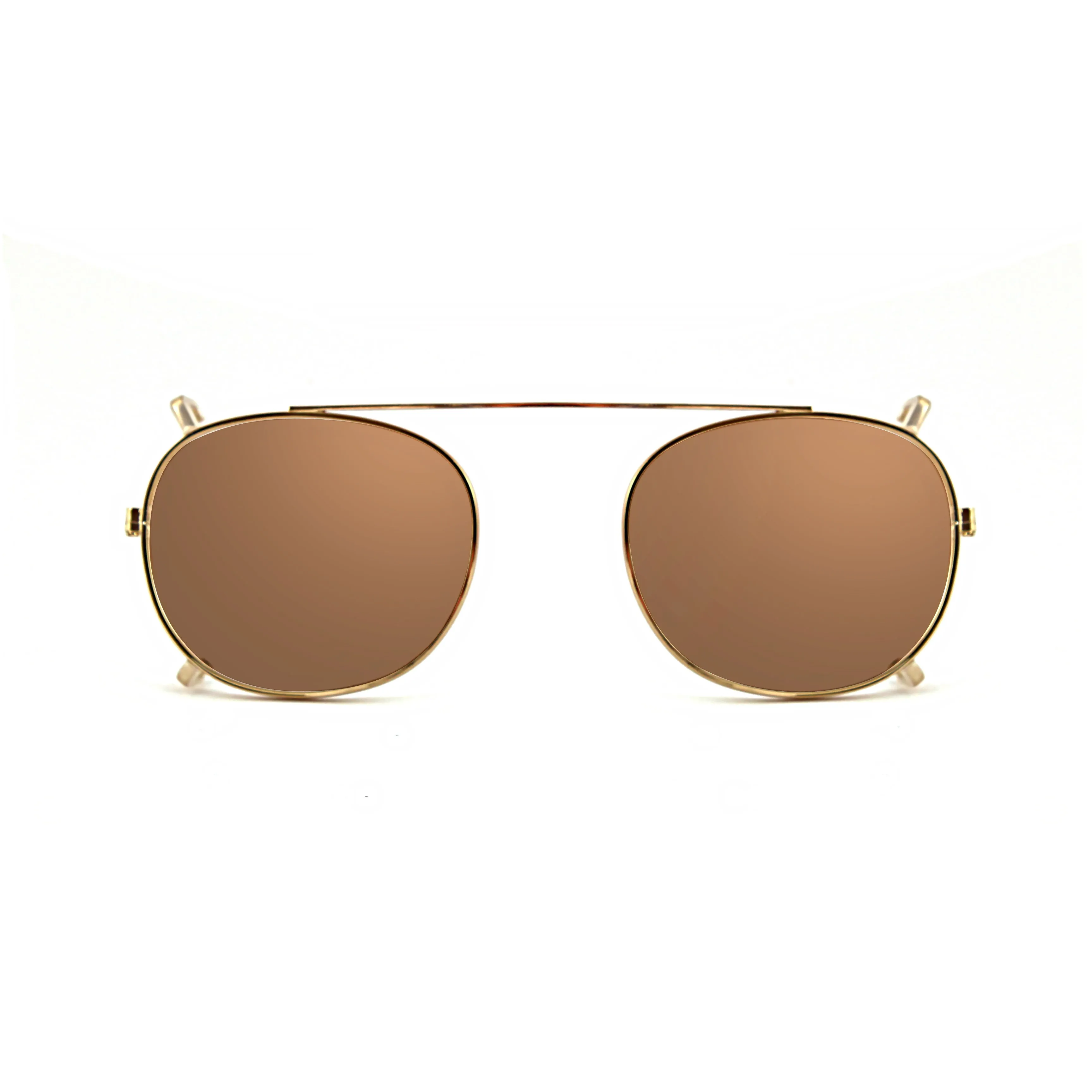XLAB Unisex Clip-on 01 Oro/Fotocromatico marrone per 8004 stile moscot calibro 48mm Clip on Acetato Oro Marrone Pantos Fotocromatiche - immagine 1