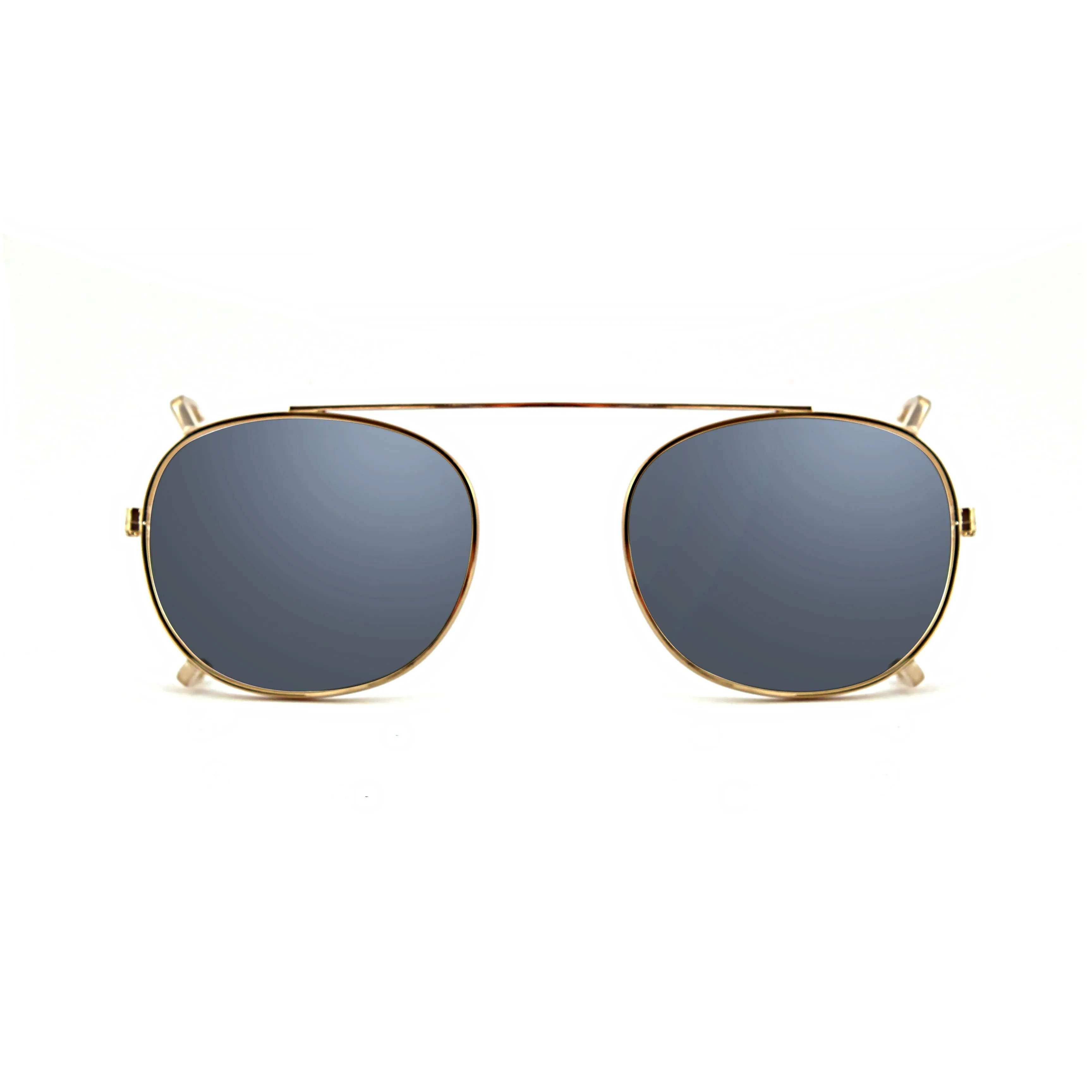 XLAB Unisex Clip-on 01 Oro/Fotocromatico grigio per 8004 stile moscot calibro 48mm Clip on Acetato Oro Fumo Pantos Fotocromatiche - immagine 1