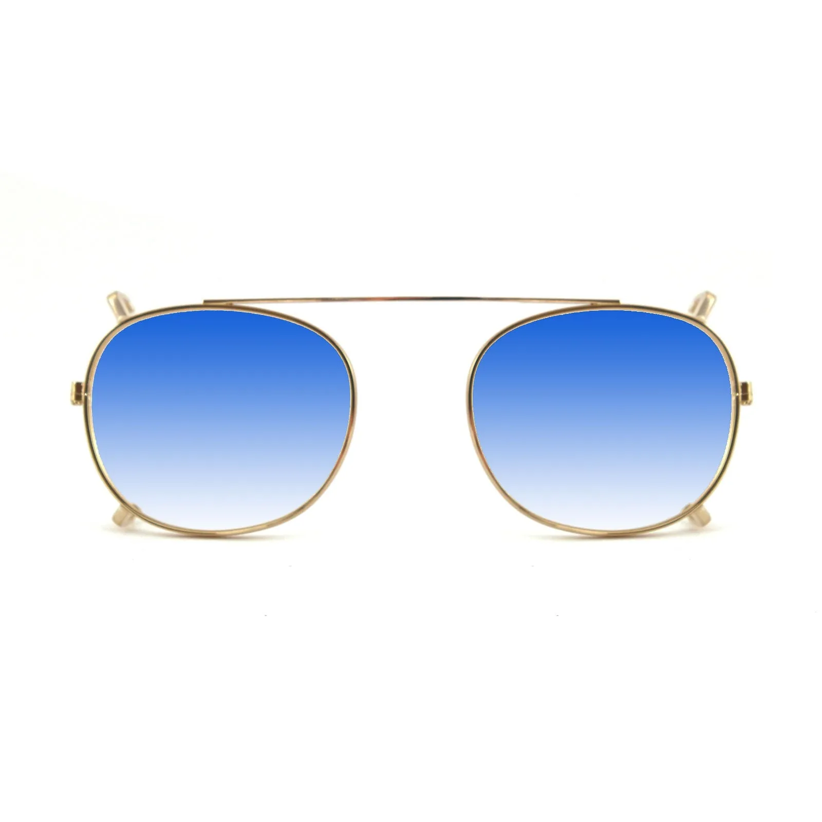 XLAB Unisex Clip-on 01 Oro/Azzurro sfumato per 8004 stile moscot calibro 48mm Clip on Acetato Oro Azzurro Pantos Sfumato - immagine 1