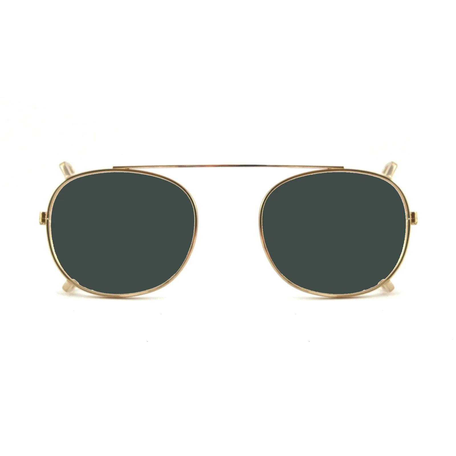 XLAB Unisex Clip-on 01 Oro/G15 polarizzato per 8004 stile moscot calibro 48mm Clip on Acetato Oro Verde G15 Pantos Polarizzata - immagine 1
