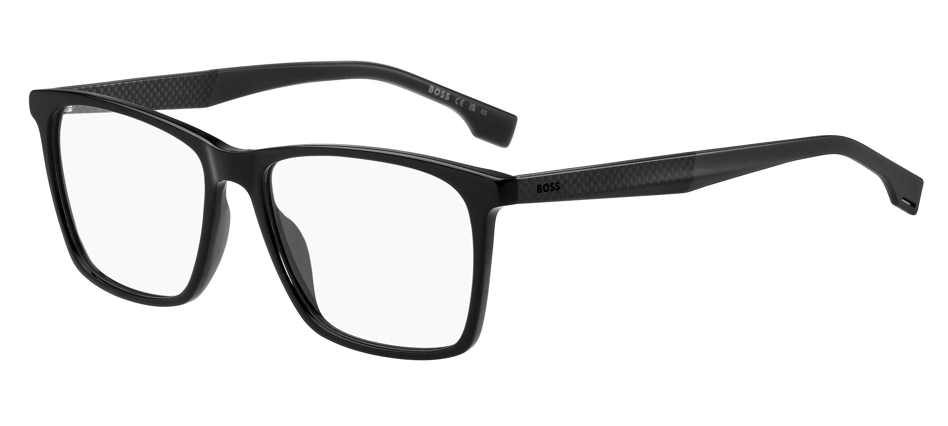 Hugo Boss BOSS 1582 807 Montature da vista Acetato Nero Squadrata - immagine 1