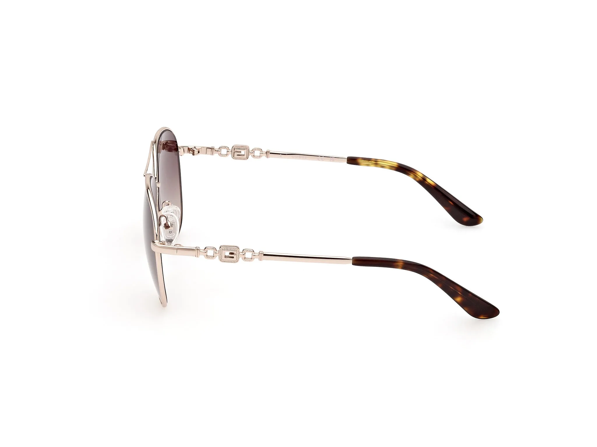 Guess GU7885-H 32F Occhiali da sole Metallo Oro Marrone Pilot Normale Sfumato - immagine 2