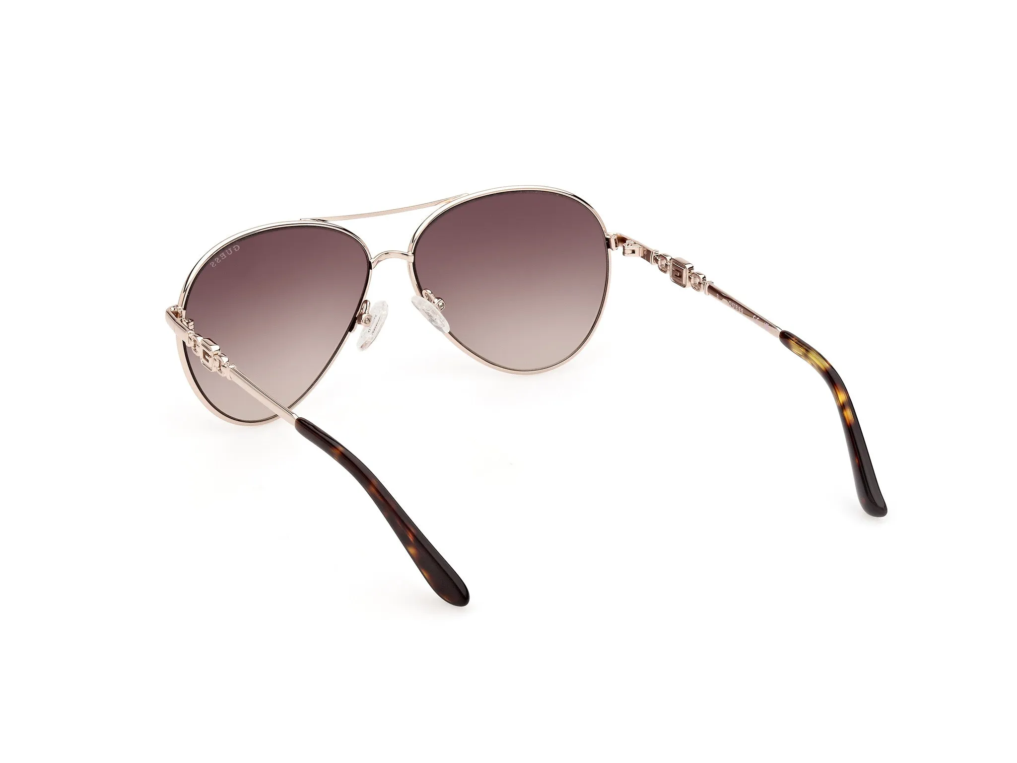 Guess GU7885-H 32F Occhiali da sole Metallo Oro Marrone Pilot Normale Sfumato - immagine 4