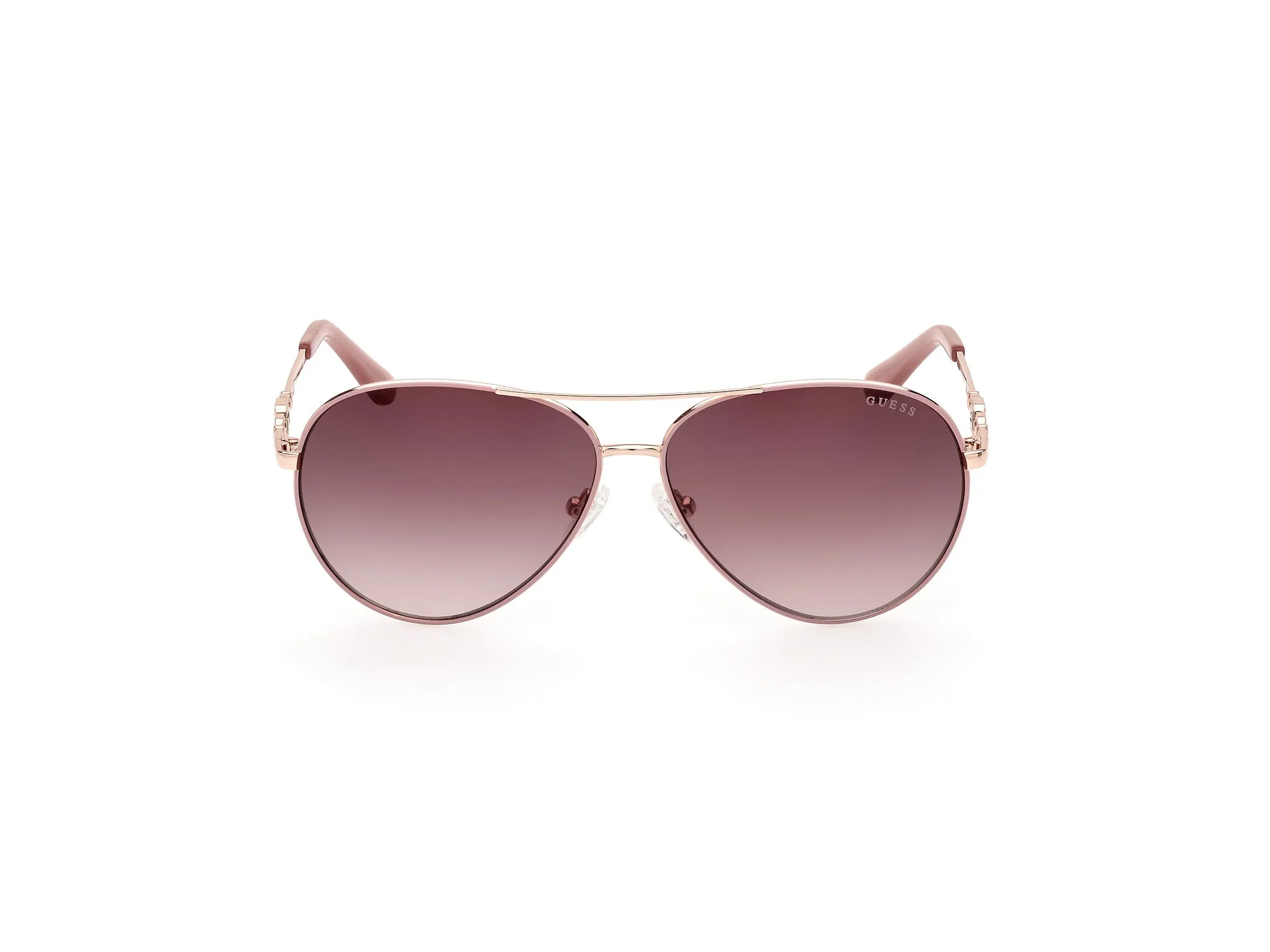 Guess GU7885-H 74F Occhiali da sole Metallo Rosa Marrone Pilot Normale Sfumato - immagine 3