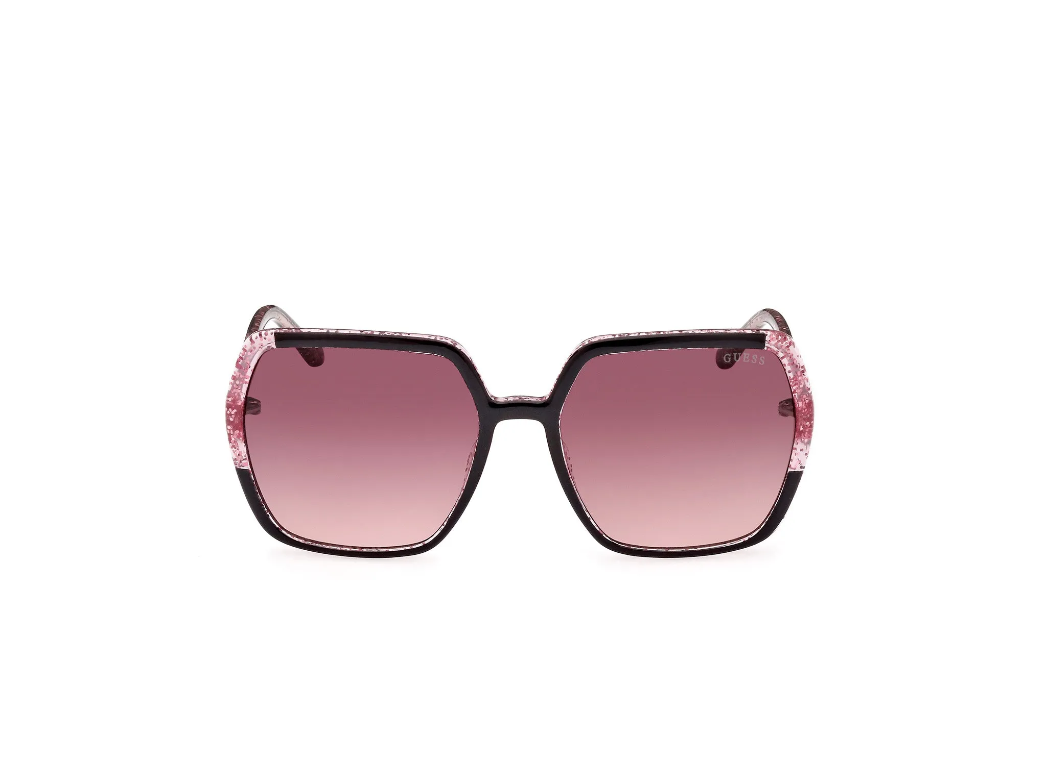 Guess GU7883 01T Occhiali da sole Iniettato Nero Bordeaux Squadrata Normale Sfumato - immagine 3