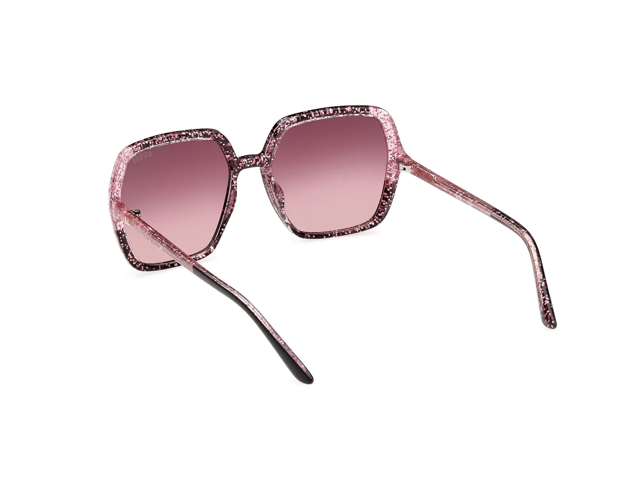 Guess GU7883 01T Occhiali da sole Iniettato Nero Bordeaux Squadrata Normale Sfumato - immagine 4