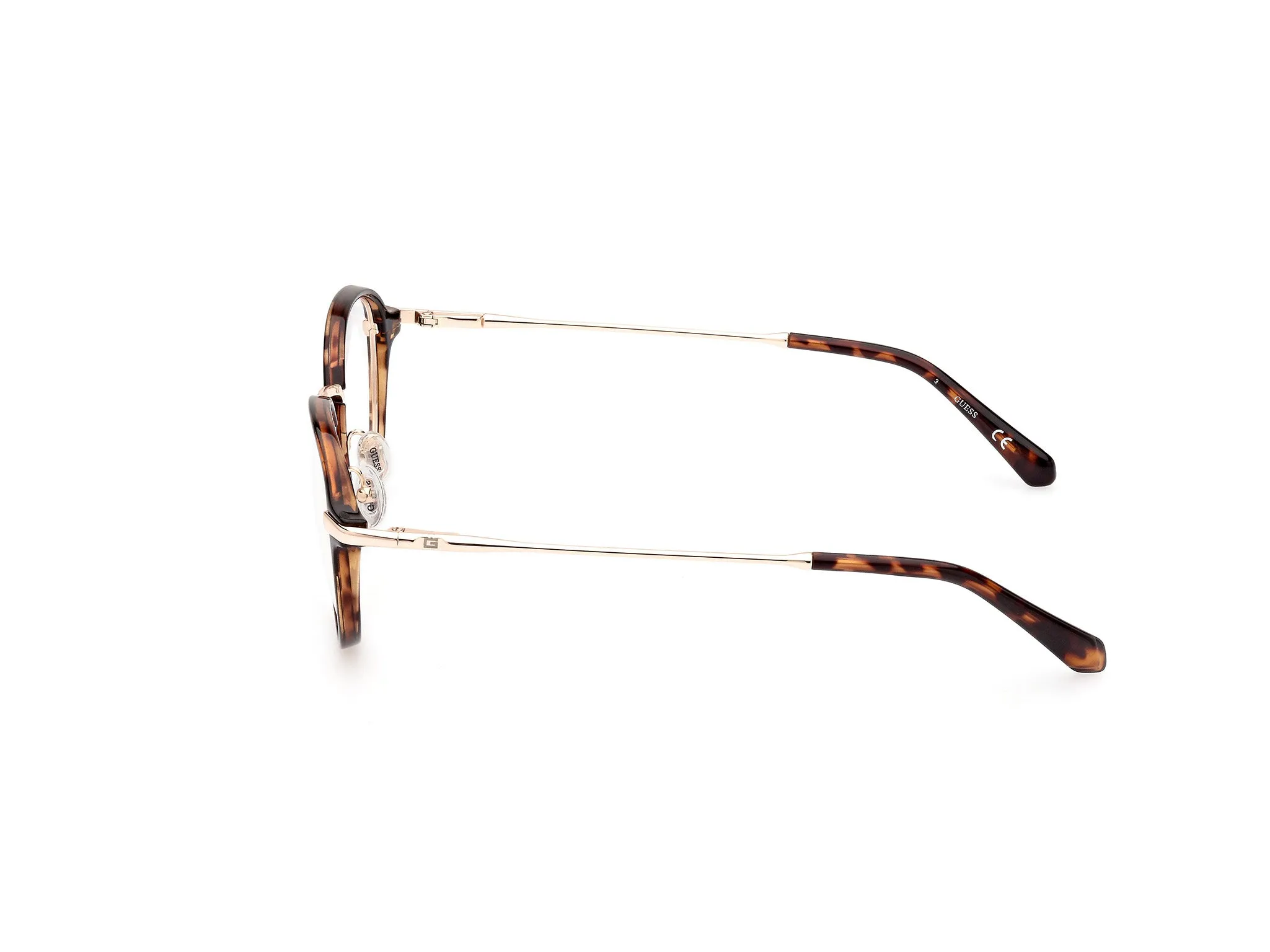 Guess GU50079 52 Montature da vista Iniettato Havana Rotonda Normale - immagine 2