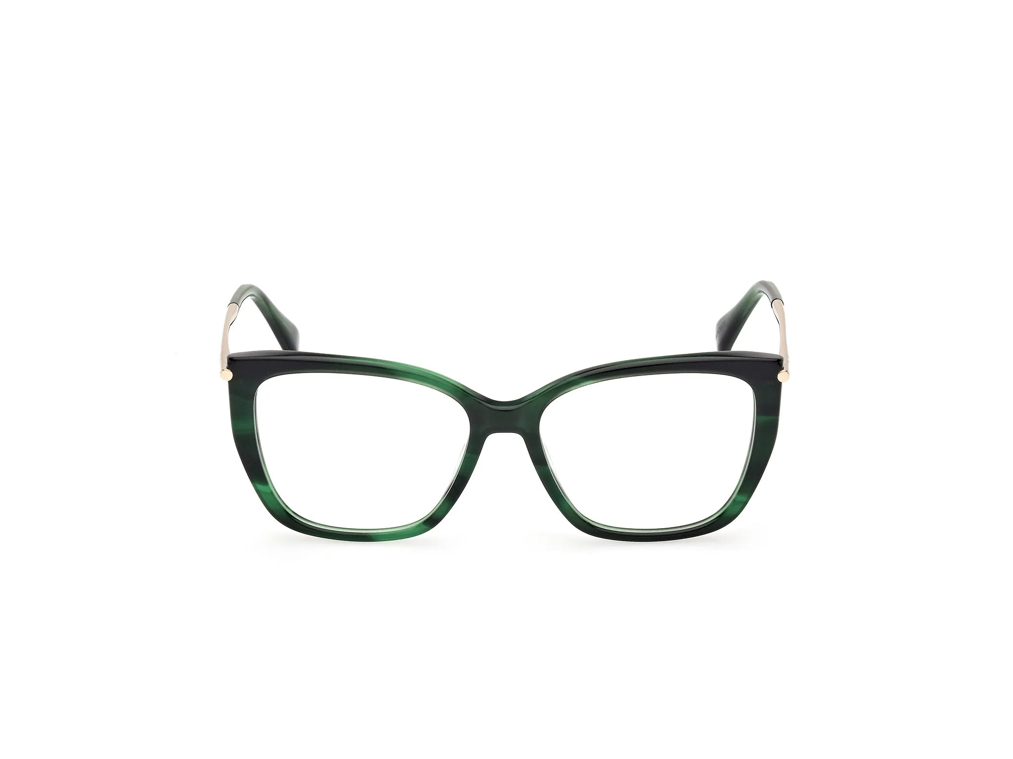 Max Mara MM5007 98 Montature da vista Acetato Verde Squadrata Normale - immagine 3