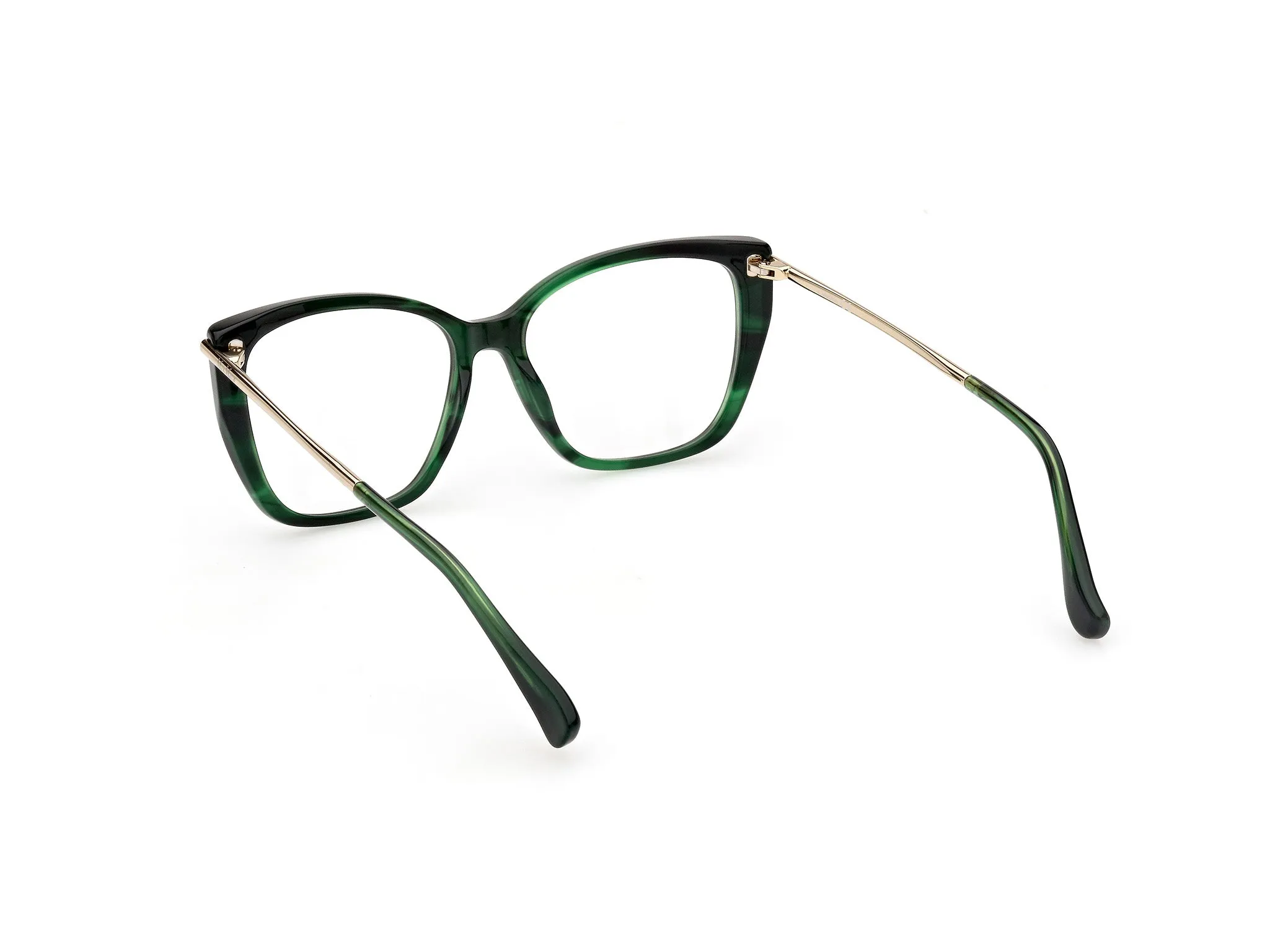 Max Mara MM5007 98 Montature da vista Acetato Verde Squadrata Normale - immagine 4