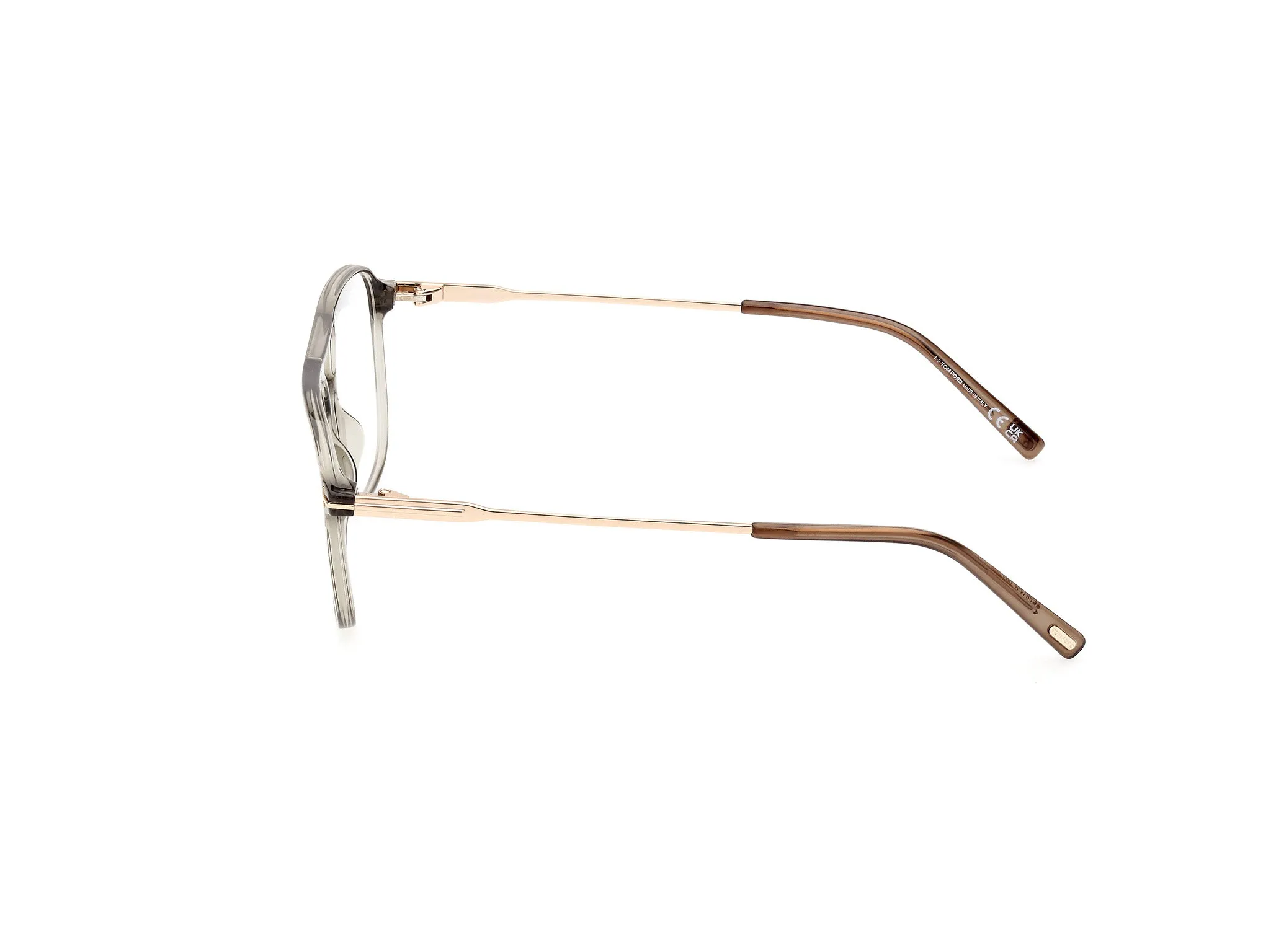 TOM FORD FT5874-B 93 Montature da vista Iniettato Verde Pilot Normale - immagine 2