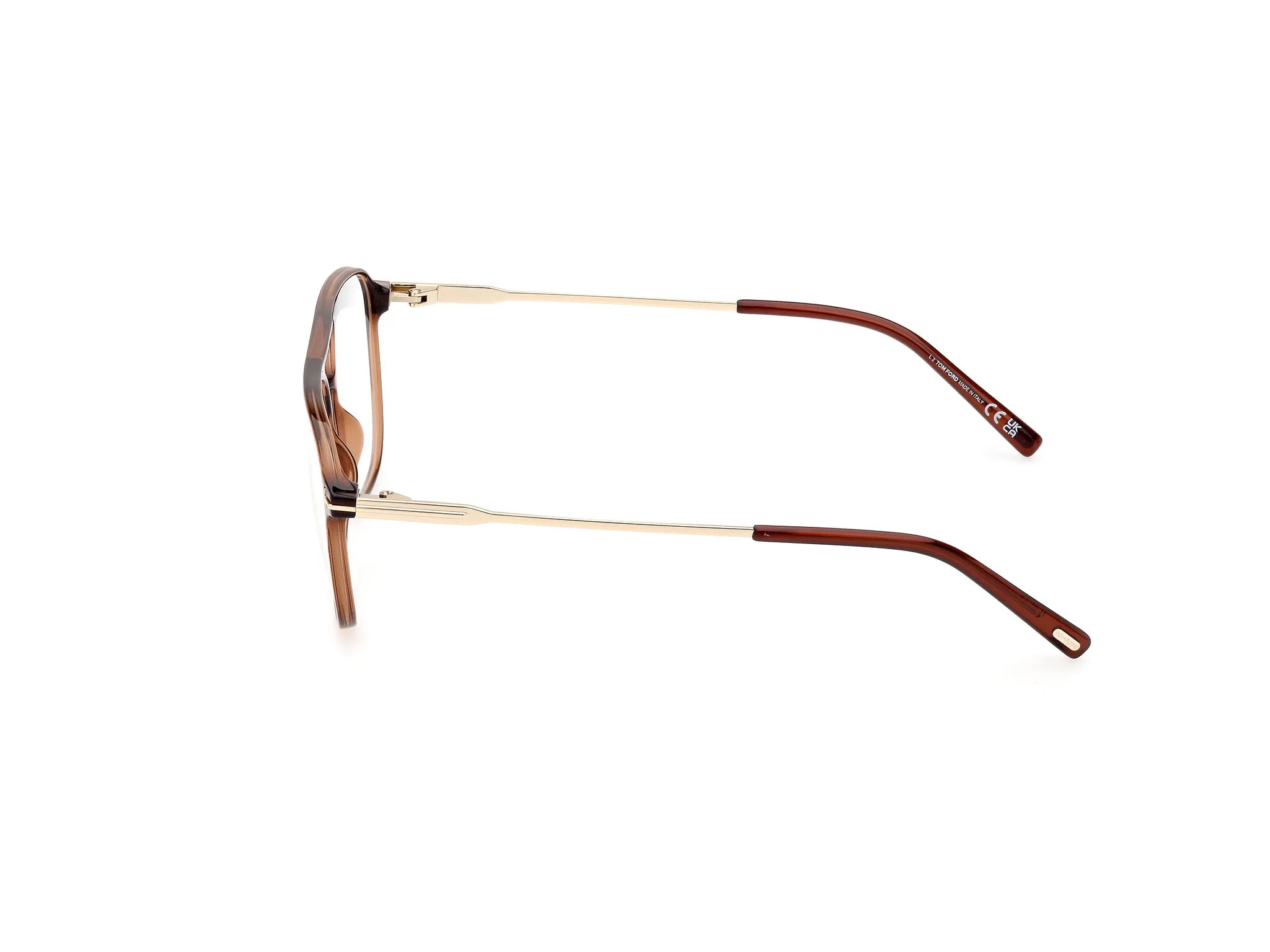 TOM FORD FT5874-B 48 Montature da vista Iniettato Marrone Pilot Normale - immagine 2