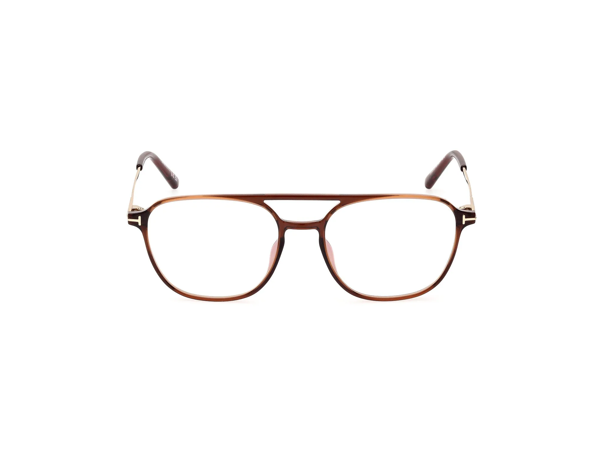 TOM FORD FT5874-B 48 Montature da vista Iniettato Marrone Pilot Normale - immagine 3