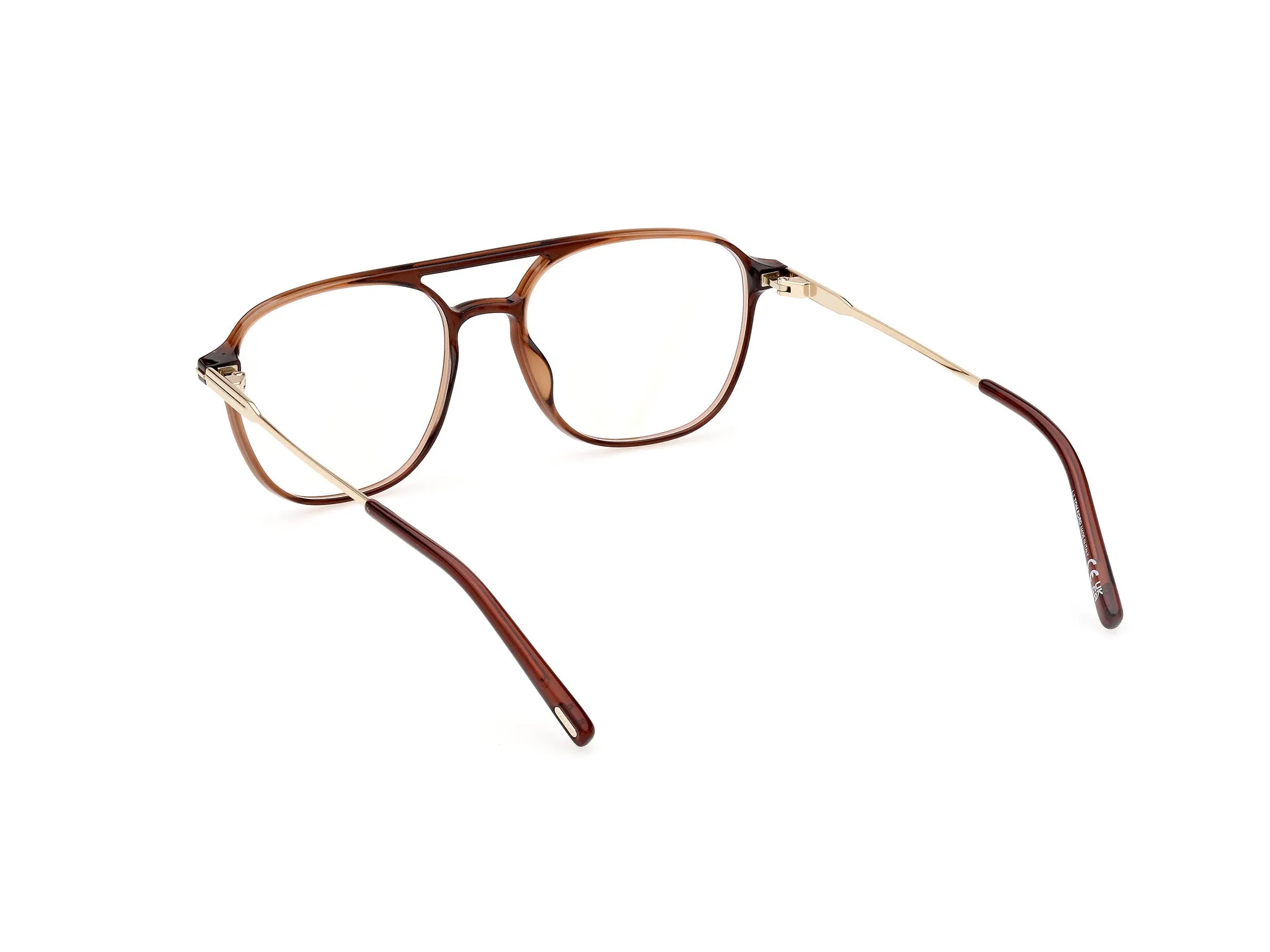 TOM FORD FT5874-B 48 Montature da vista Iniettato Marrone Pilot Normale - immagine 4