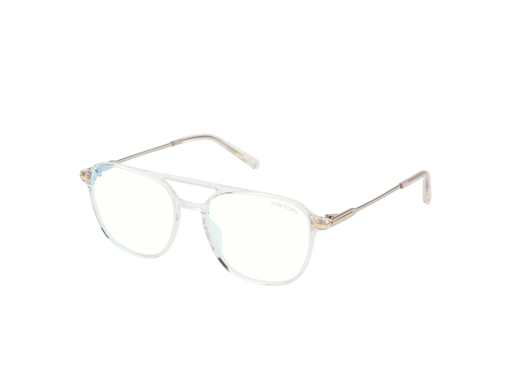 TOM FORD FT5874-B 26 Montature da vista Iniettato Trasparente Pilot Normale - immagine 1