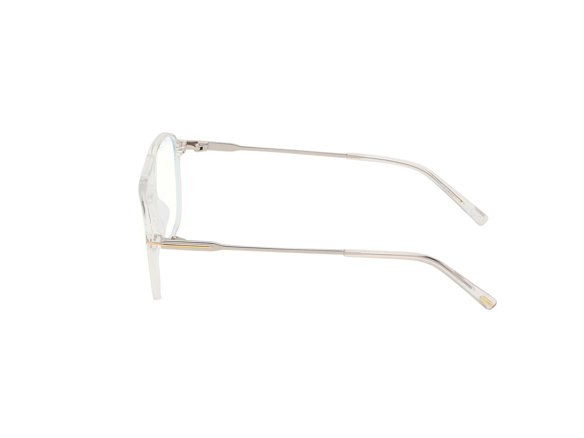 TOM FORD FT5874-B 26 Montature da vista Iniettato Trasparente Pilot Normale - immagine 2