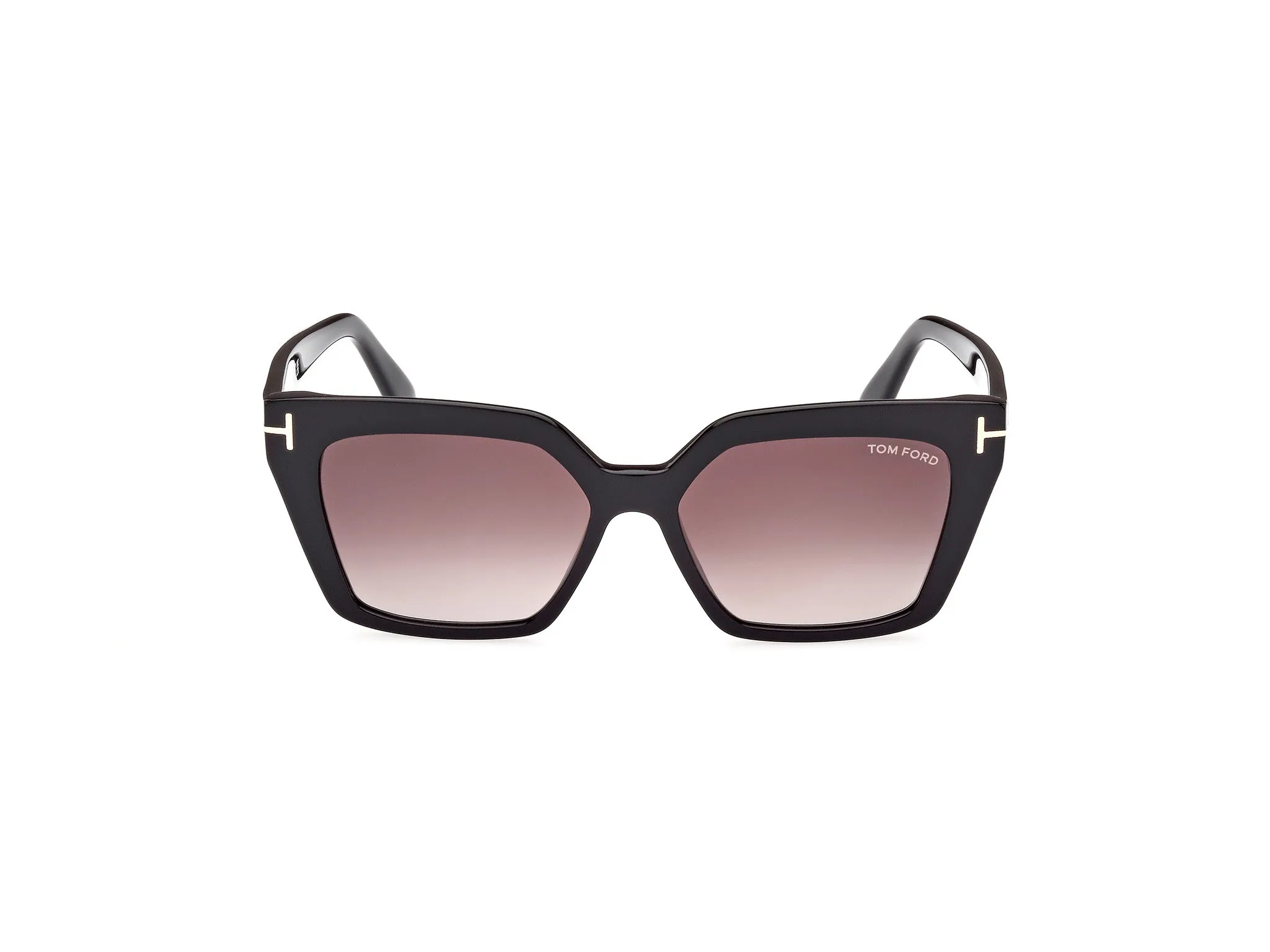 TOM FORD FT1030 WINONA 01Z Occhiali da sole Acetato Nero Viola Cat Eye Normale Sfumato - immagine 3