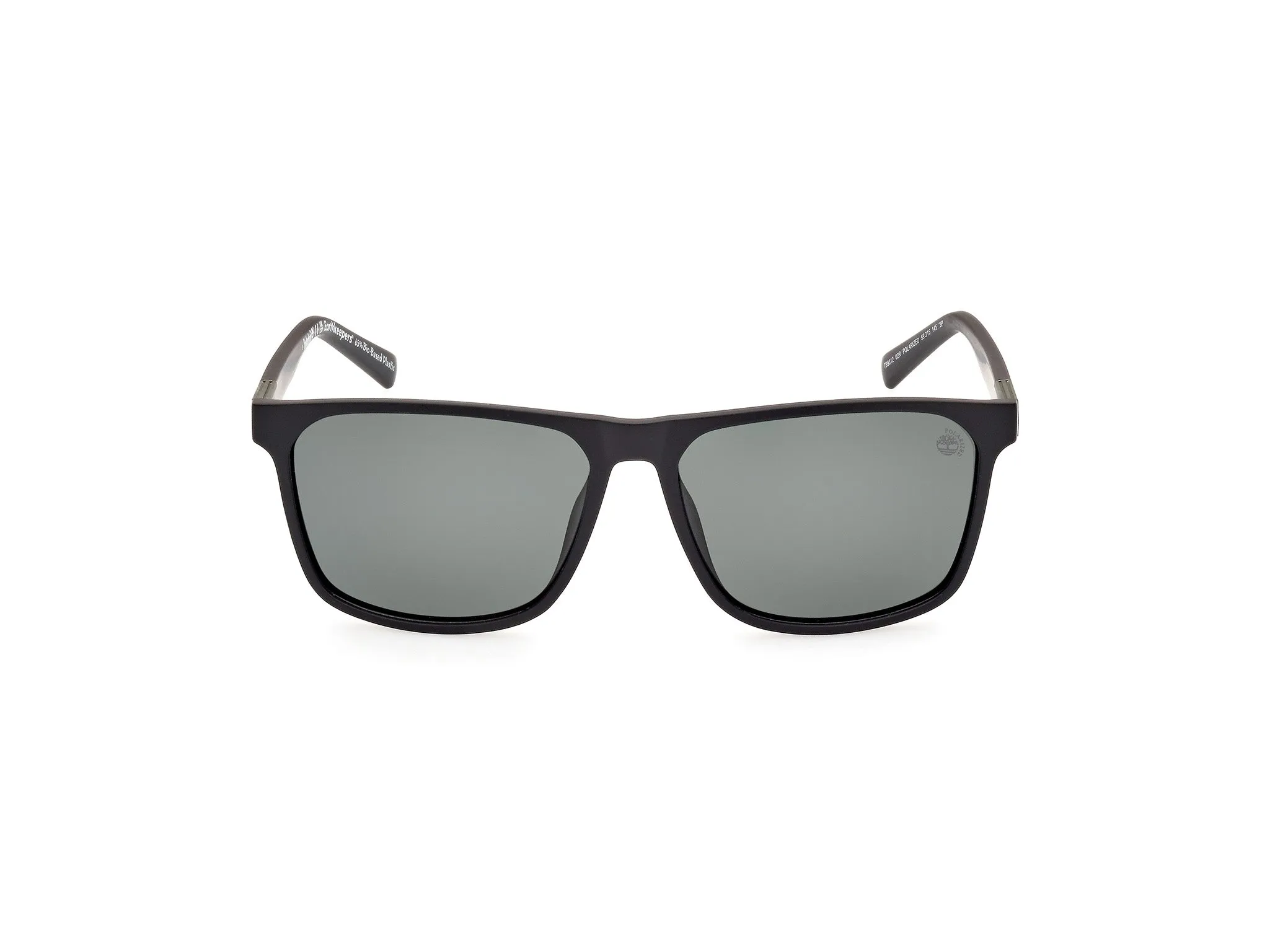 Timberland TB9312 02R Occhiali da sole Iniettato Nero Verde Squadrata Polarizzata - immagine 3