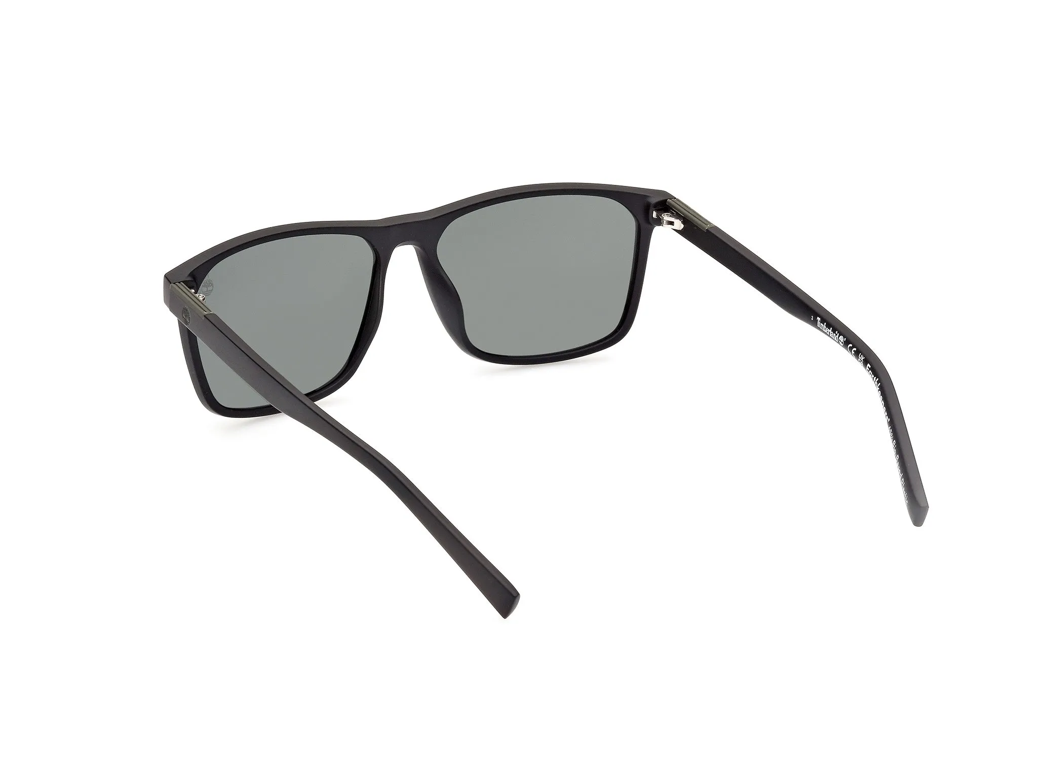 Timberland TB9312 02R Occhiali da sole Iniettato Nero Verde Squadrata Polarizzata - immagine 4