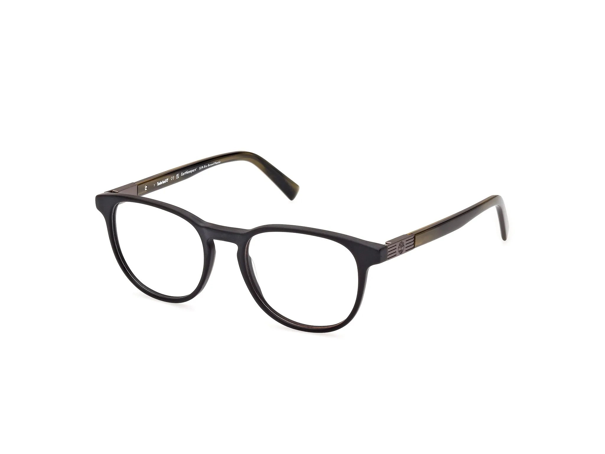 Timberland TB1804 2 Montature da vista Acetato Nero Rotonda Normale - immagine 1