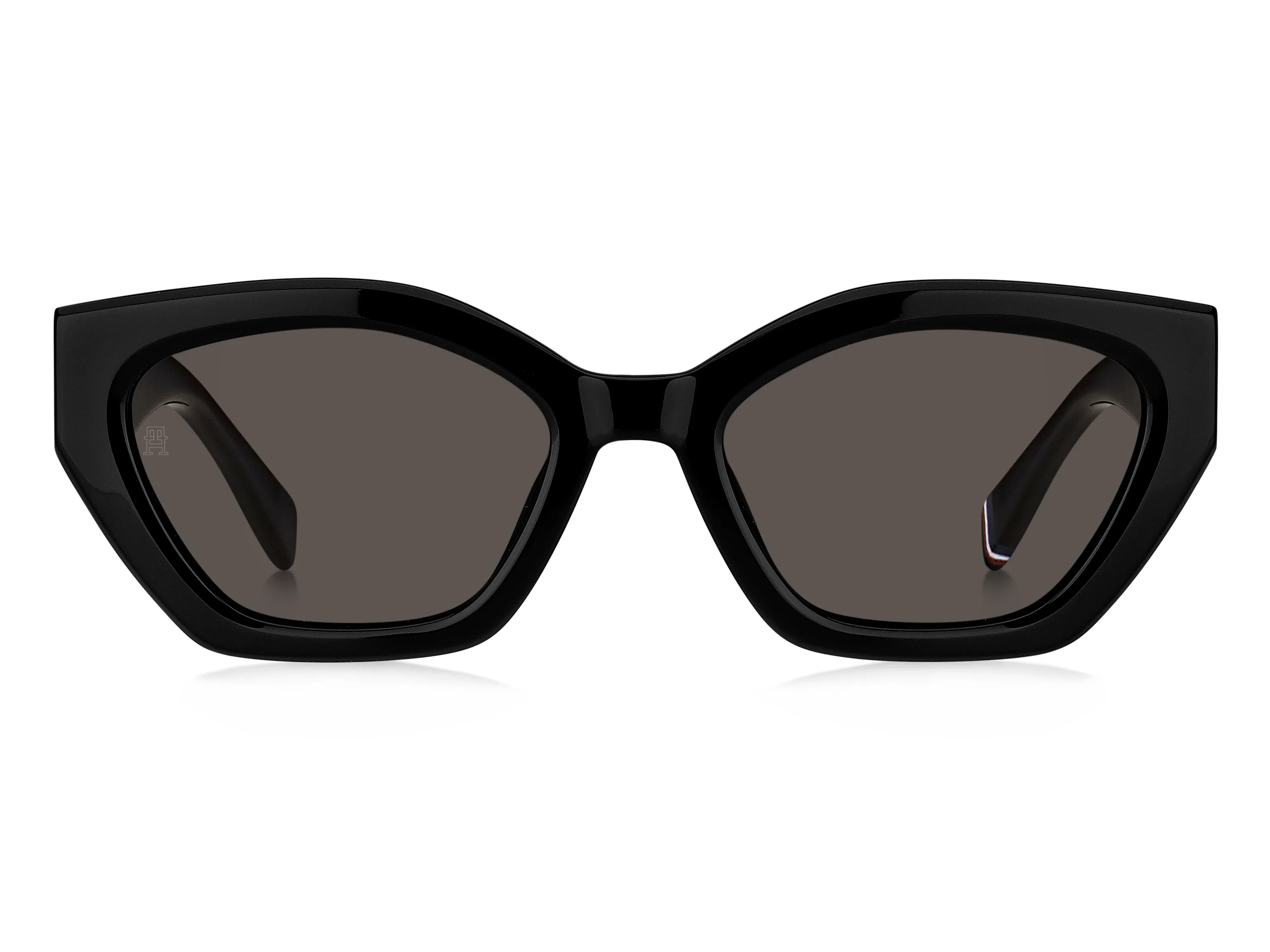 Tommy Hilfiger TH 1979/S 807/IR Occhiali da sole Acetato Nero Grigio Cat Eye - immagine 3