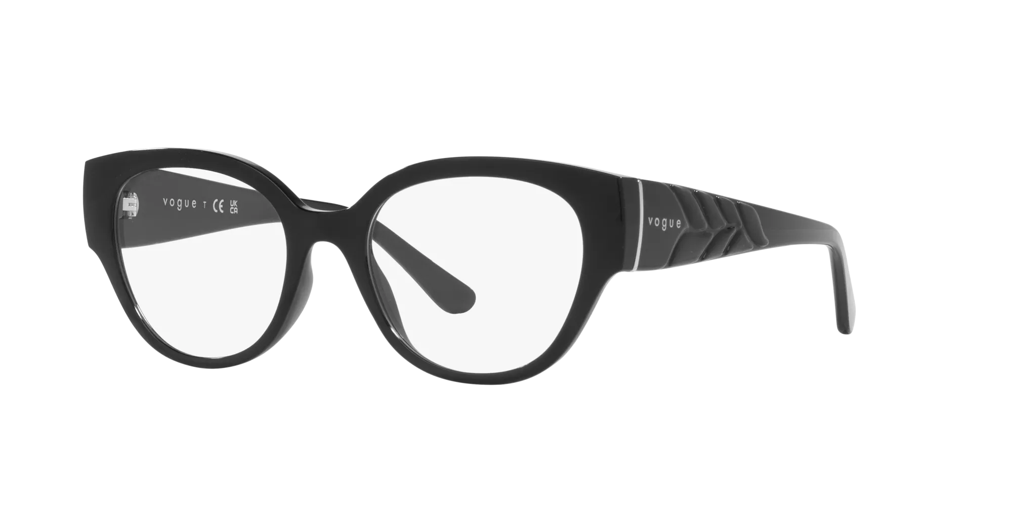 VOGUE EYEWEAR VO5482 W44 Montature da vista Iniettato Nero Pantos Normale - immagine 3