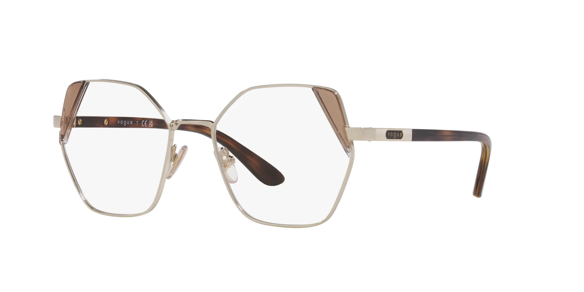 VOGUE EYEWEAR VO4270 848 Montature da vista Metallo Oro Geometrica Normale - immagine 3