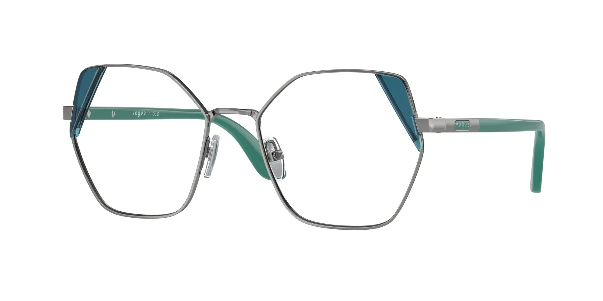 VOGUE EYEWEAR VO4270 548 Montature da vista Metallo Grigio Geometrica Normale - immagine 1