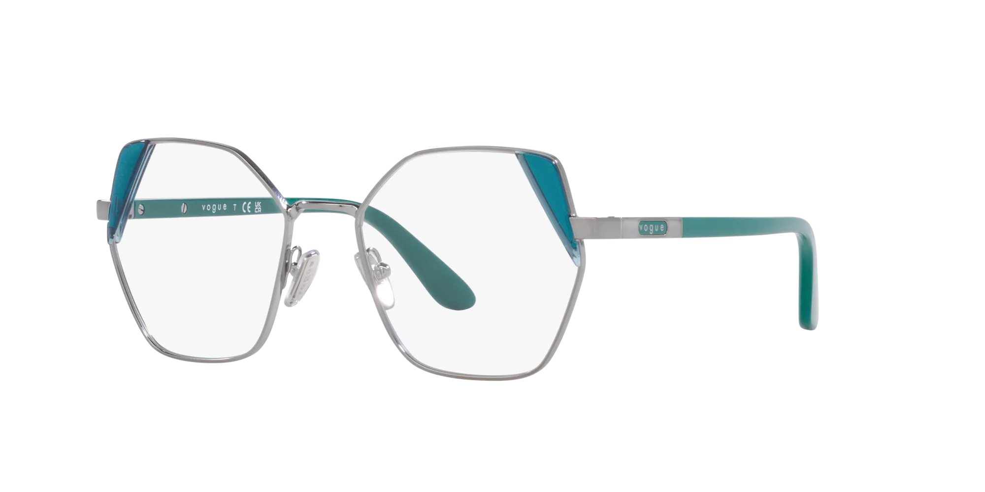VOGUE EYEWEAR VO4270 548 Montature da vista Metallo Grigio Geometrica Normale - immagine 3