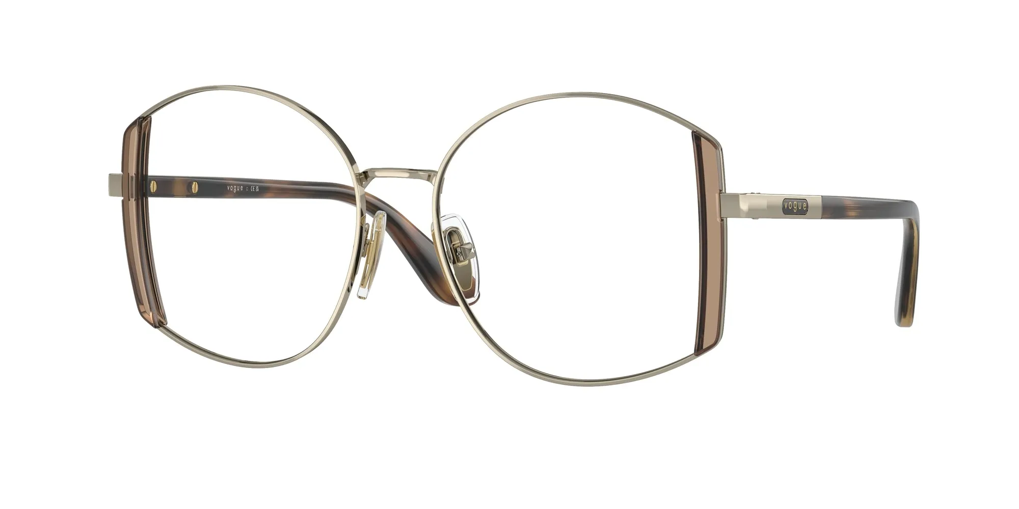 VOGUE EYEWEAR VO4269 848 Montature da vista Metallo Oro Geometrica Normale - immagine 1