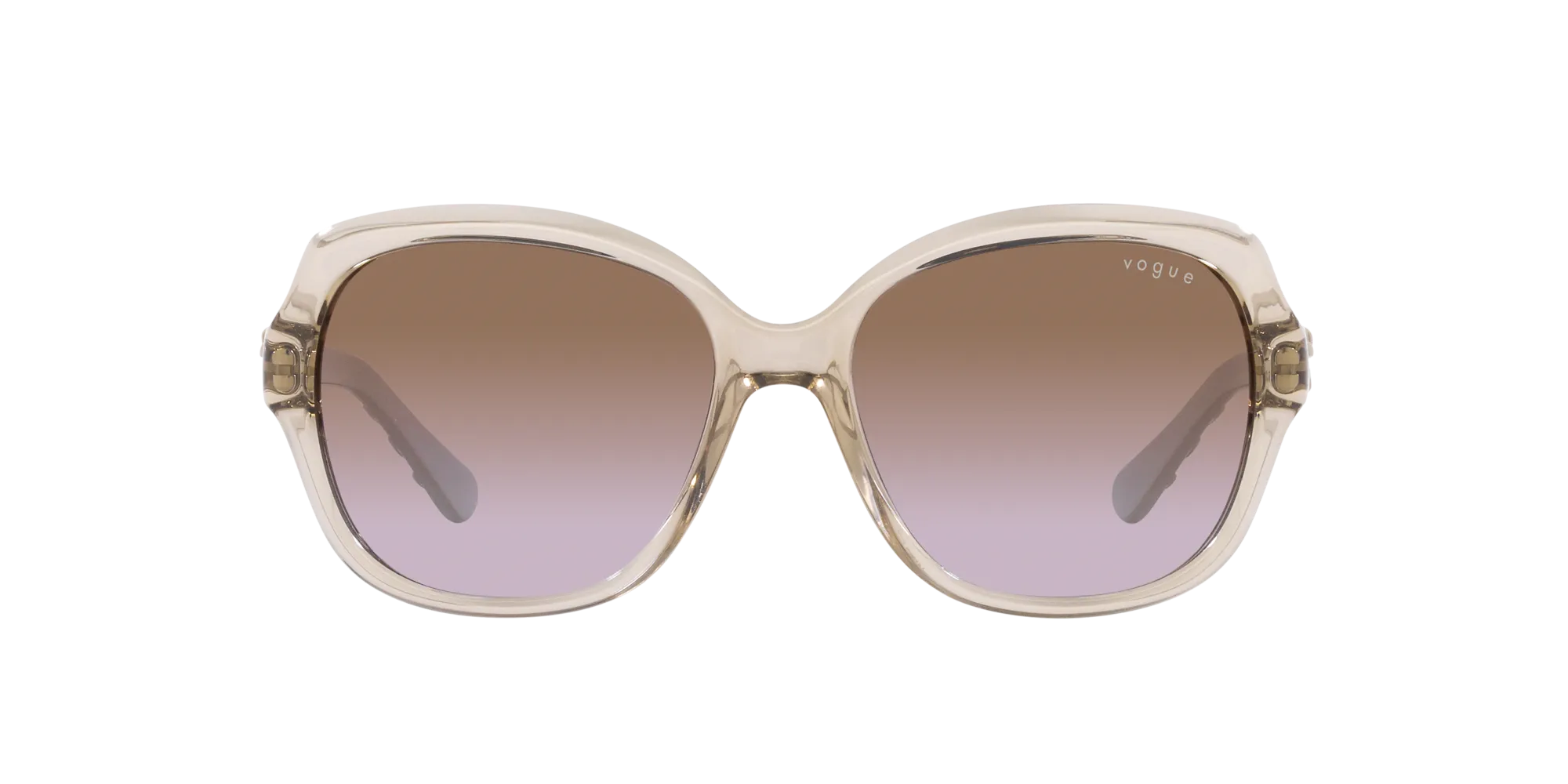 VOGUE EYEWEAR VO2871S 299068 Occhiali da sole Iniettato Marrone Marrone Squadrata Normale Sfumato - immagine 2