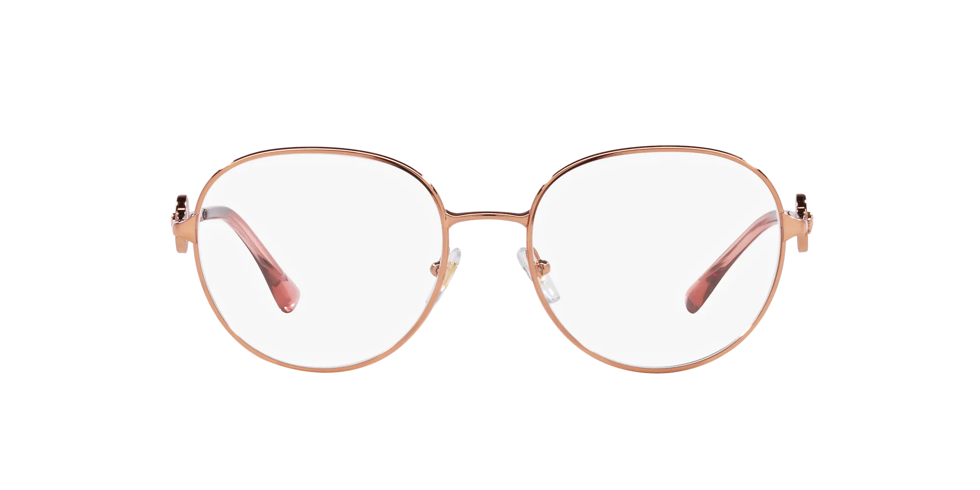 Versace VE1288 1412 Montature da vista Acciaio Oro Rotonda Normale - immagine 2