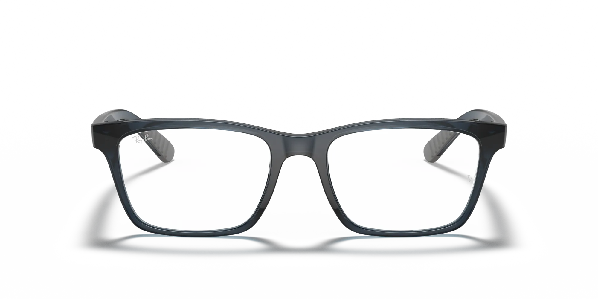 Ray - Ban RX7025 5719 Montature da vista Iniettato Blu Trasparente Squadrata Normale - immagine 3