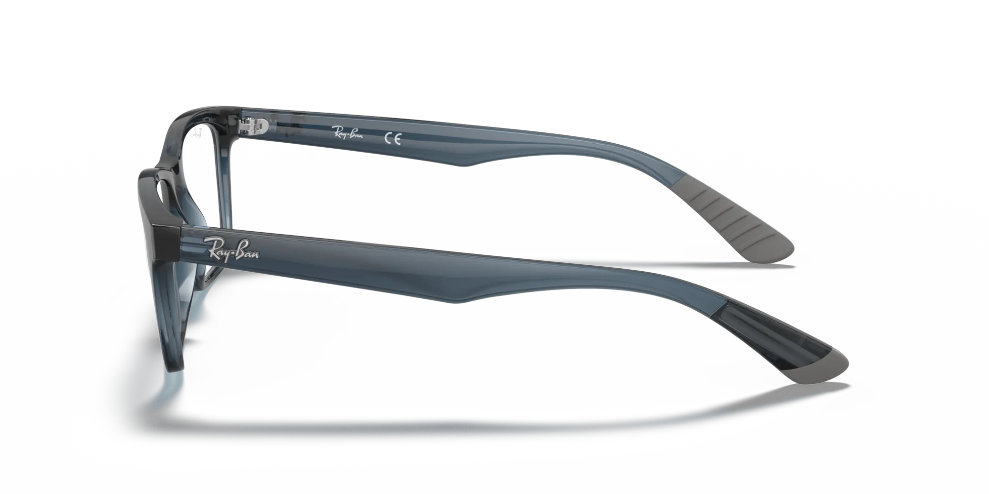 Ray - Ban RX7025 5719 Montature da vista Iniettato Blu Trasparente Squadrata Normale - immagine 4