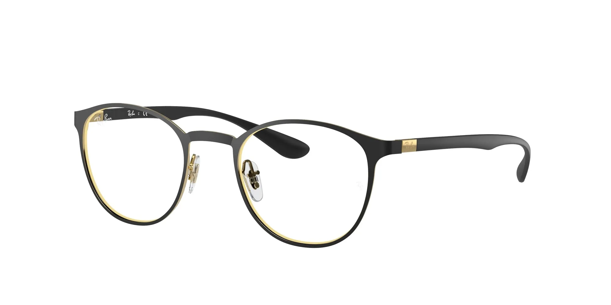 Ray - Ban RX6355 2994 Montature da vista Metallo Nero Trasparente Pantos Normale - immagine 1