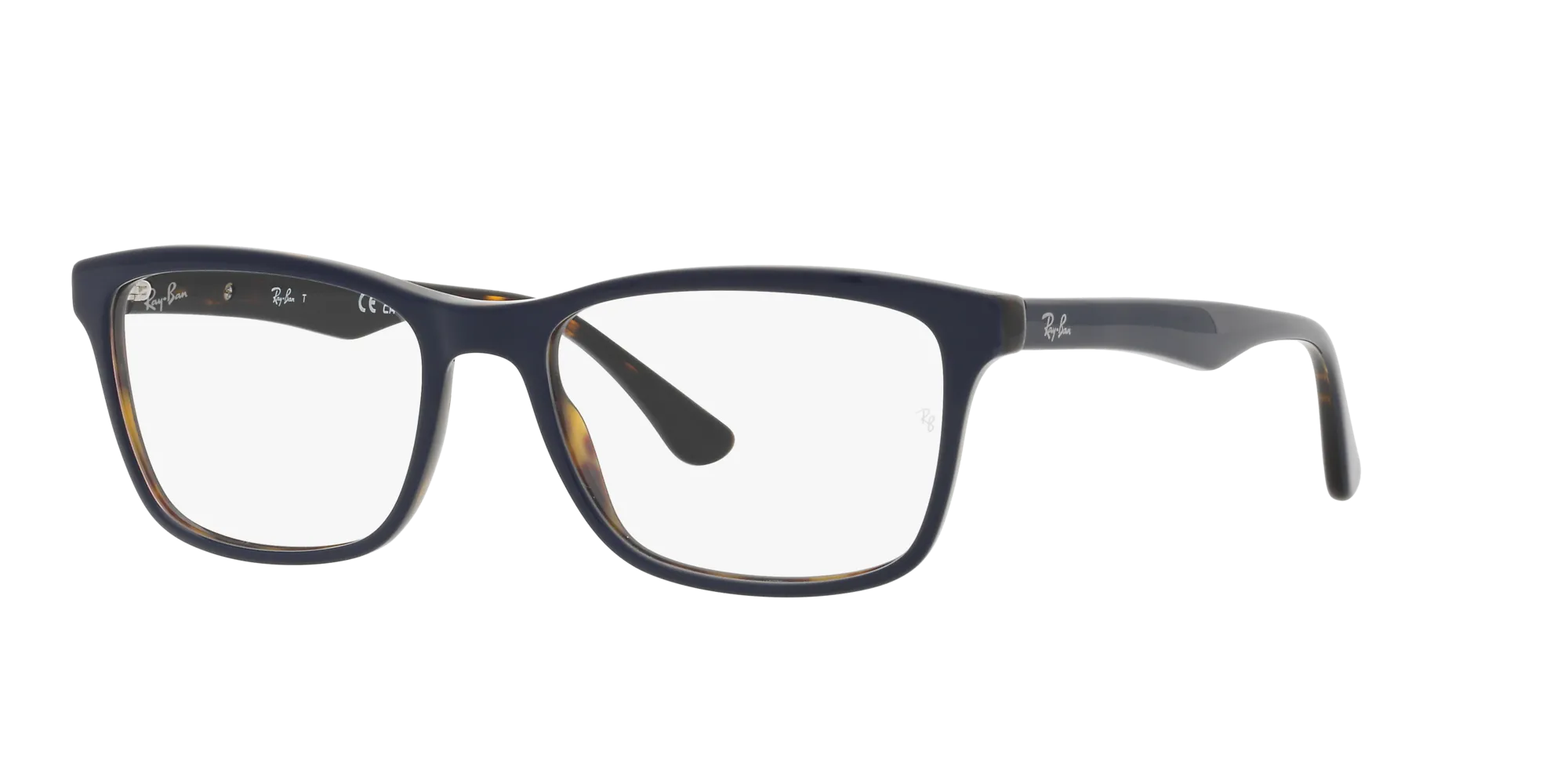 Ray - Ban RX5279 8283 Montature da vista Acetato Blu Trasparente Squadrata Normale - immagine 3