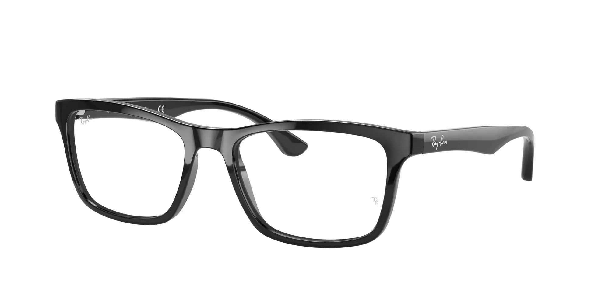 Ray - Ban RX5279 2000 Montature da vista Acetato Nero Trasparente Squadrata Normale - immagine 1