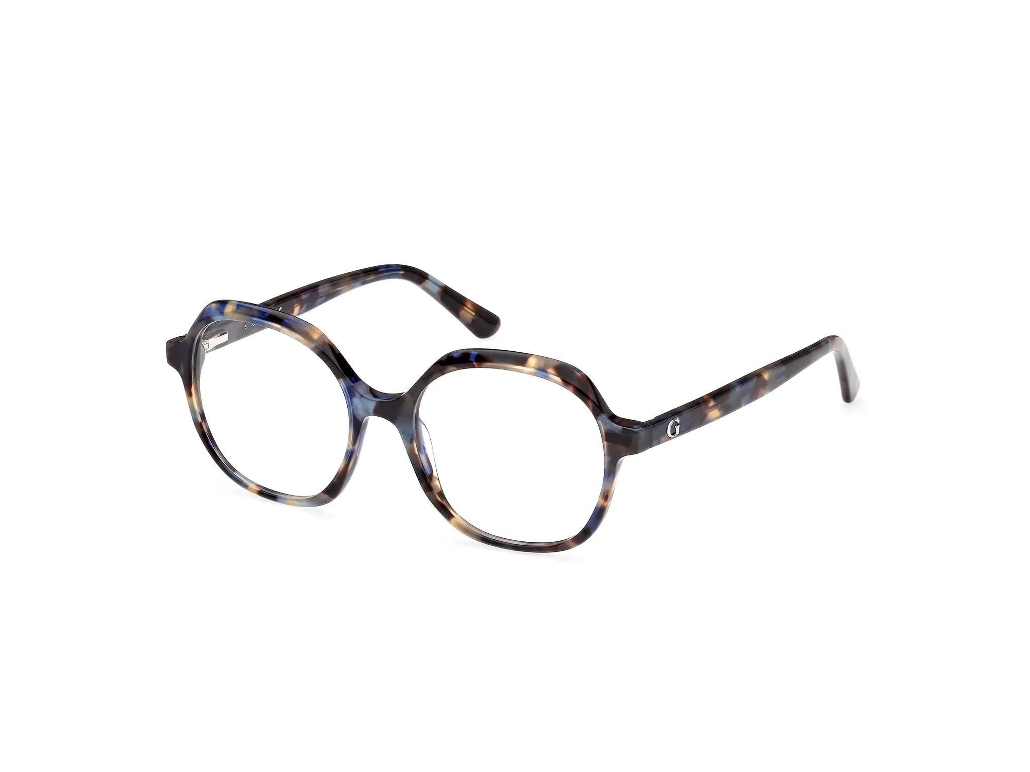 Guess GU8271 92 Montature da vista Acetato Blu Rotonda Normale - immagine 1