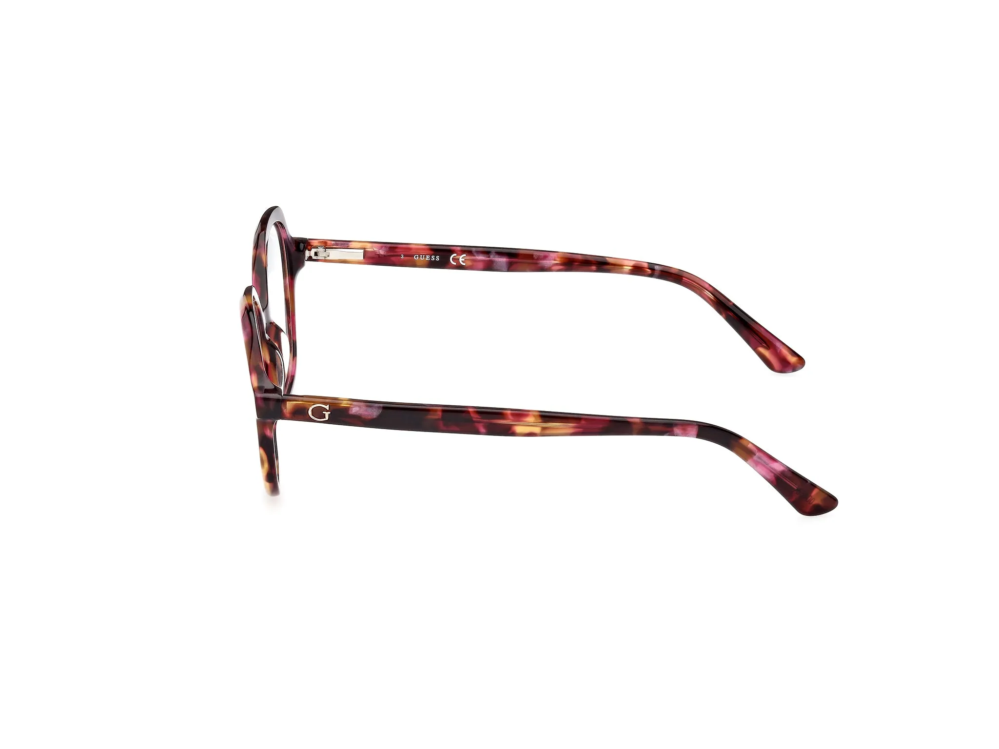 Guess GU8271 71 Montature da vista Acetato Bordeaux Rotonda Normale - immagine 3