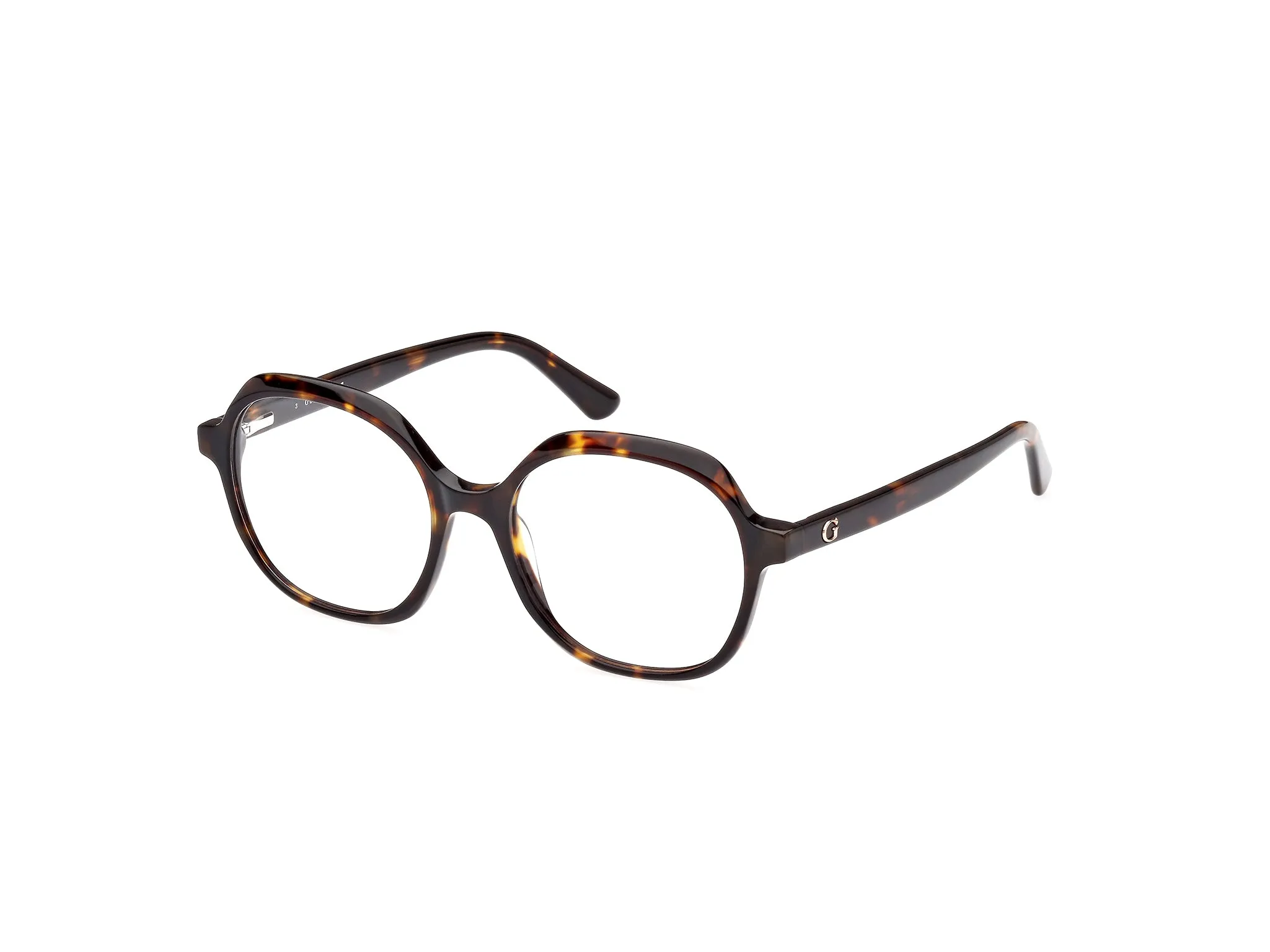 Guess GU8271 52 Montature da vista Acetato Havana Rotonda Normale - immagine 1