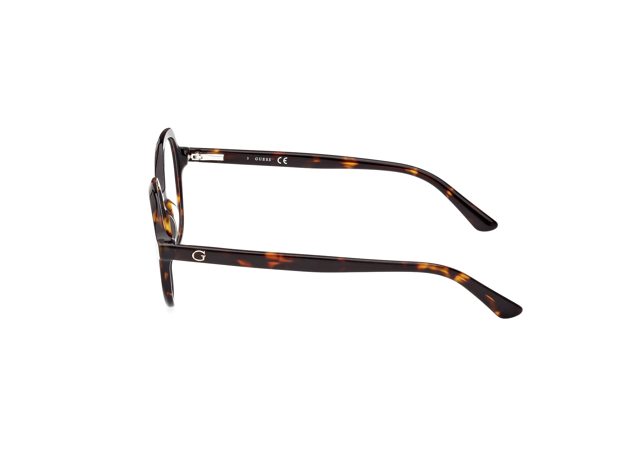 Guess GU8271 52 Montature da vista Acetato Havana Rotonda Normale - immagine 3