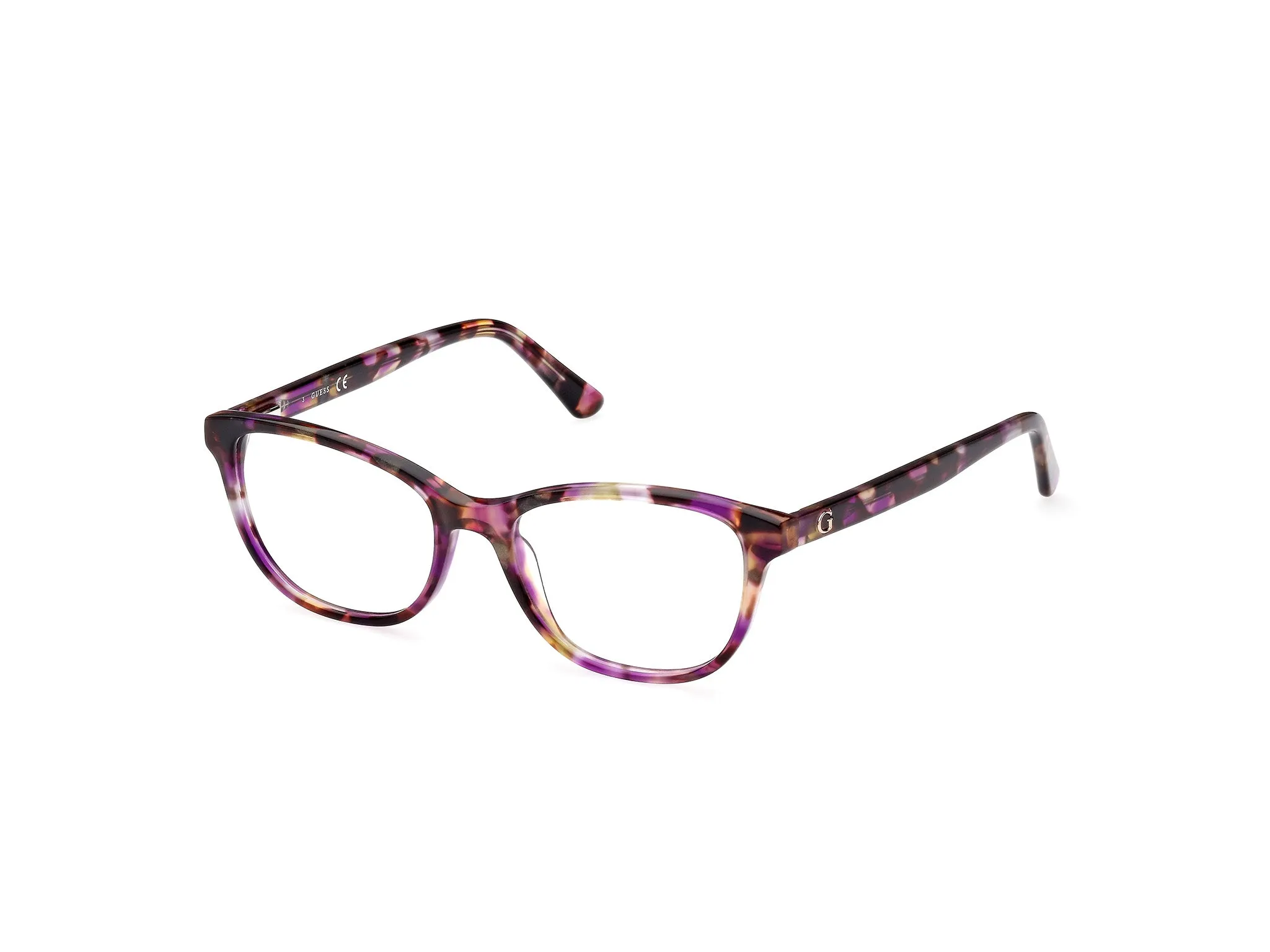 Guess GU8270 83 Montature da vista Acetato Viola Squadrata Normale - immagine 1