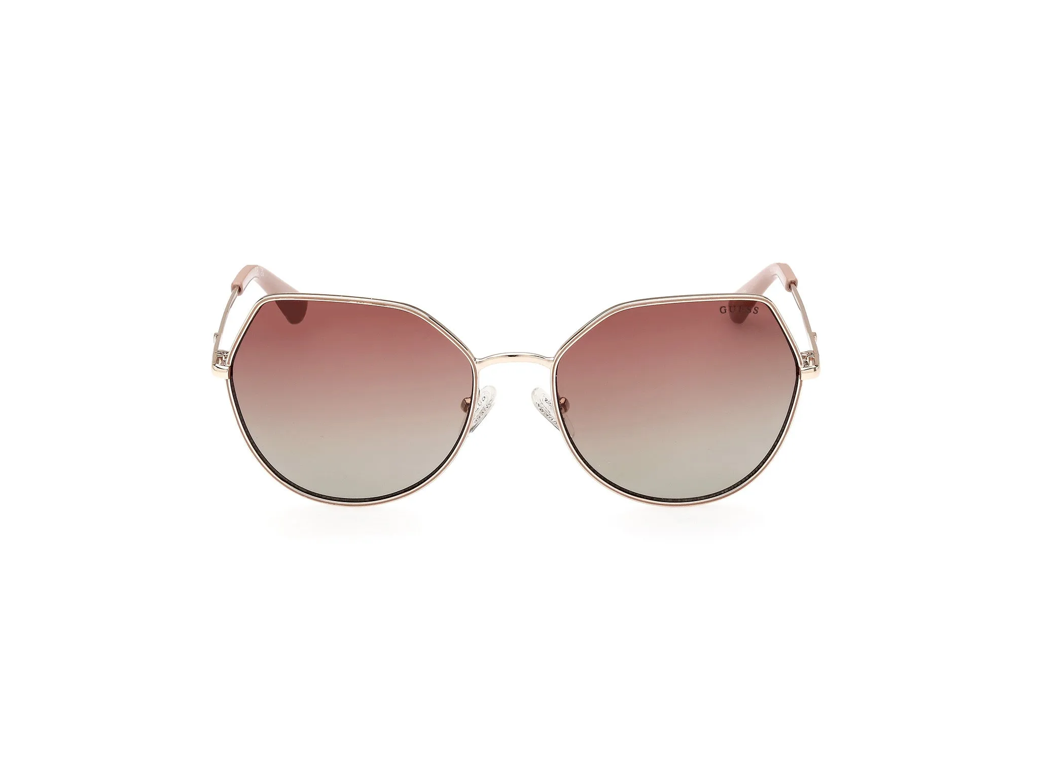 Guess GU7867 32T Occhiali da sole Metallo Oro Bordeaux Geometrica Normale Sfumato - immagine 2