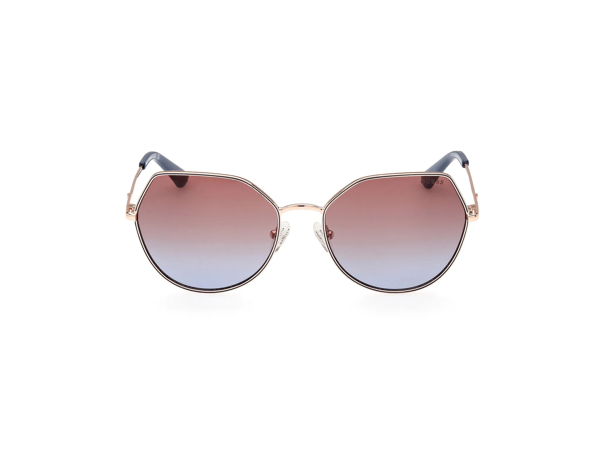 Guess GU7867 28F Occhiali da sole Metallo Oro Marrone Geometrica Normale Sfumato - immagine 2