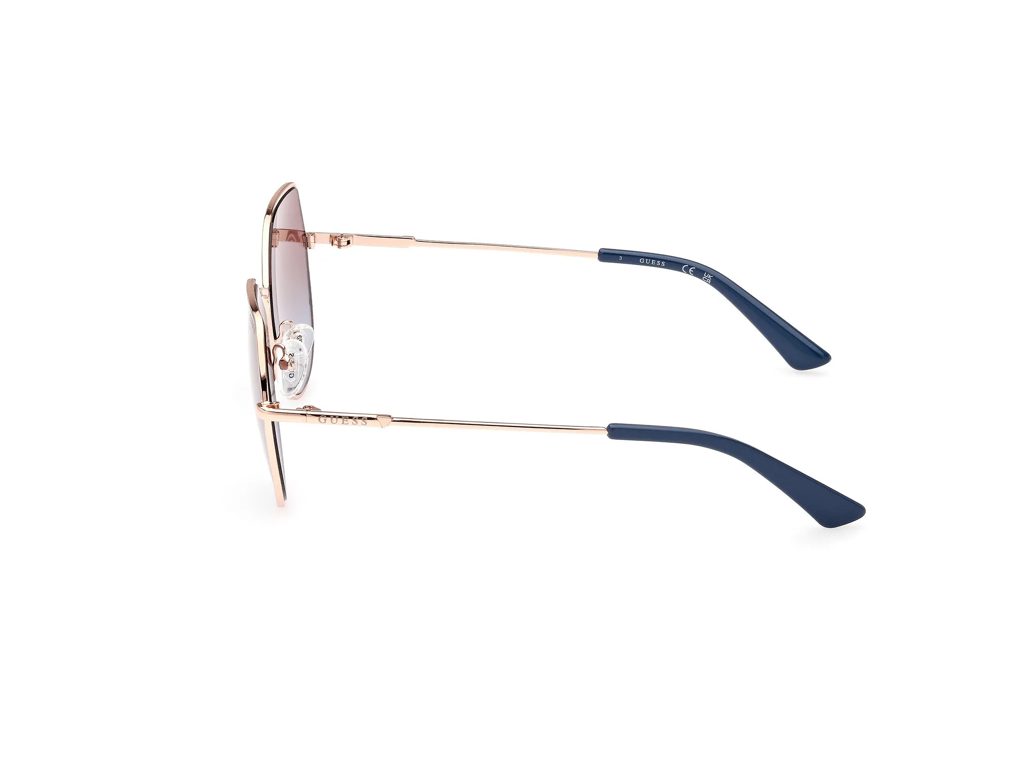 Guess GU7867 28F Occhiali da sole Metallo Oro Marrone Geometrica Normale Sfumato - immagine 3